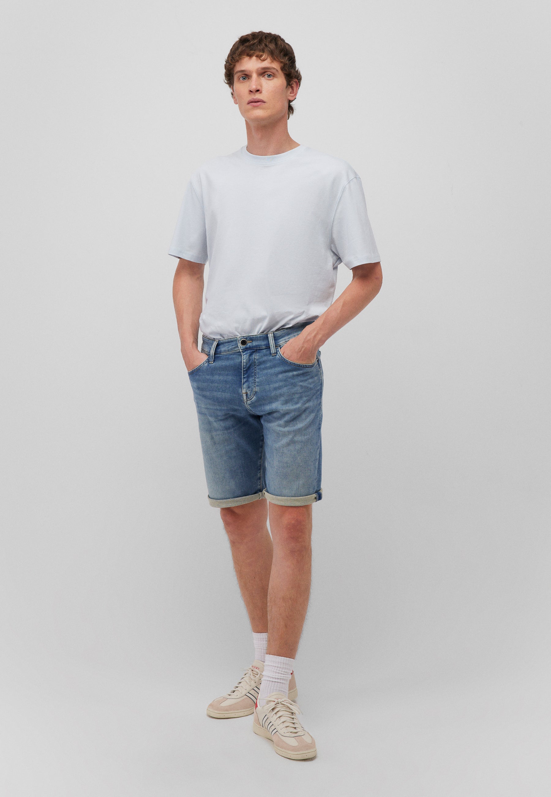 Tim in Lt Brushed Sporty Short Mavi