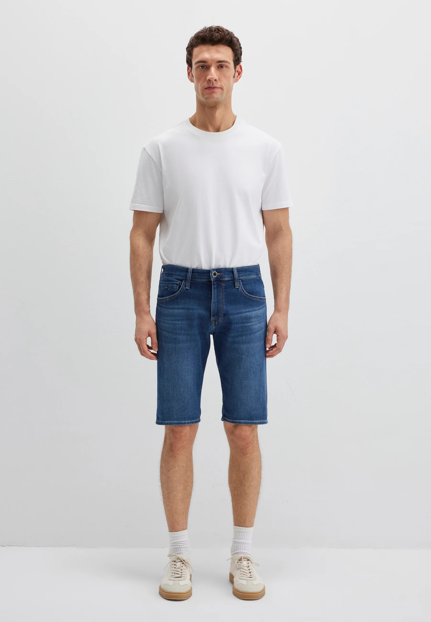 Tim en short jean sportif bleu foncé Mavi