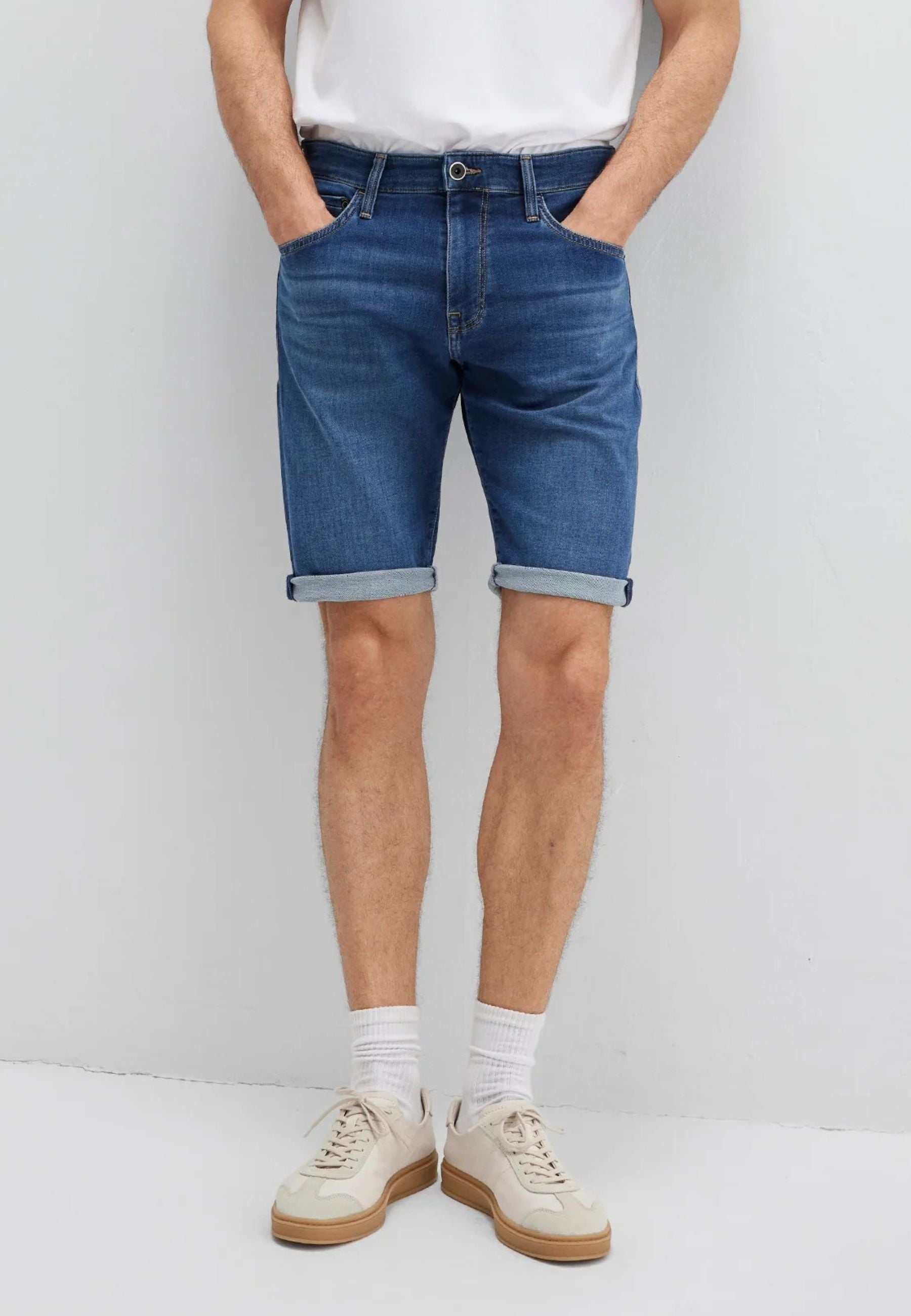 Tim en short jean sportif bleu foncé Mavi