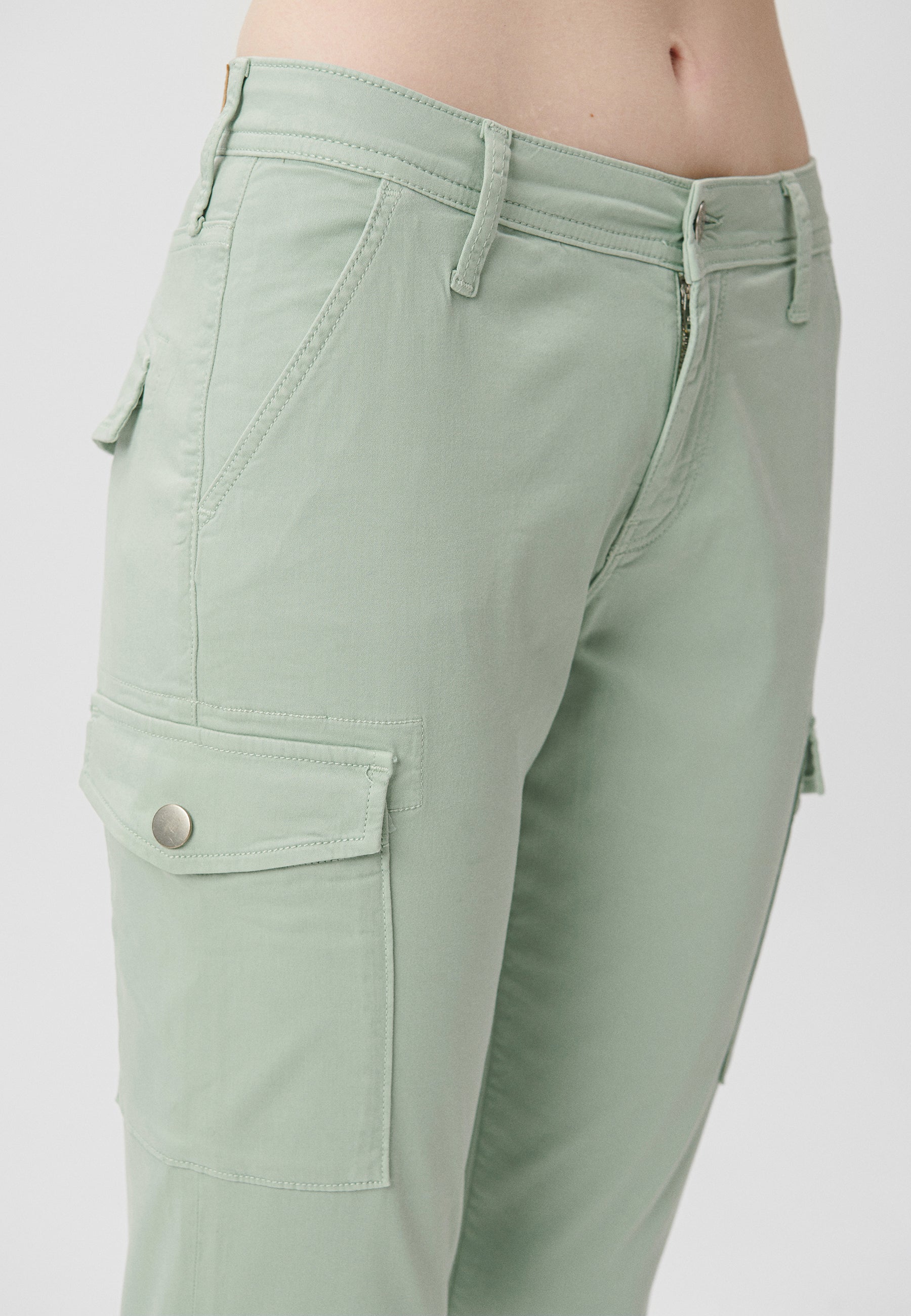 Luzi en satin jadeite Pantalon Mavi   