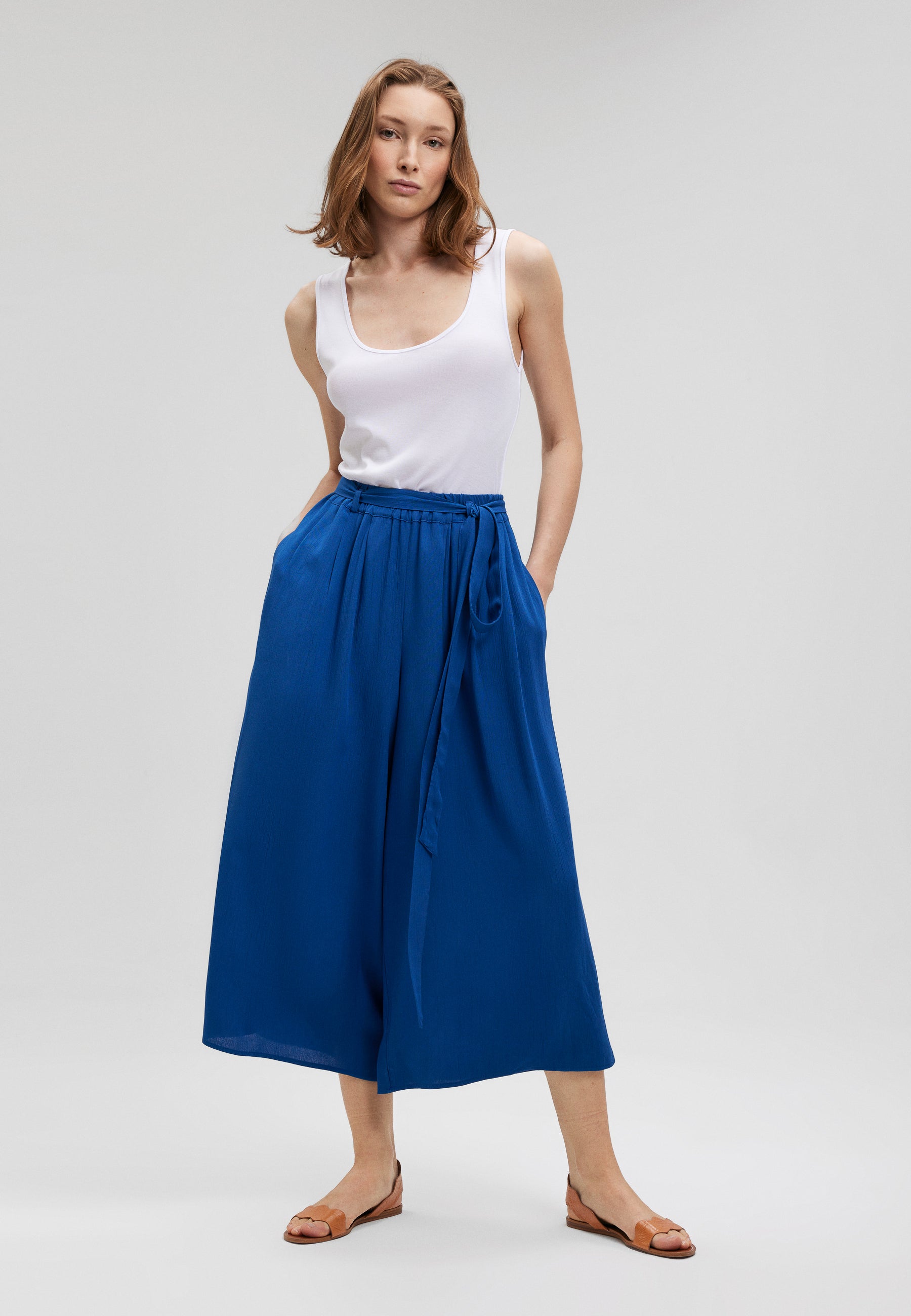 Woven Pants in True Blue Pantalon Mavi   