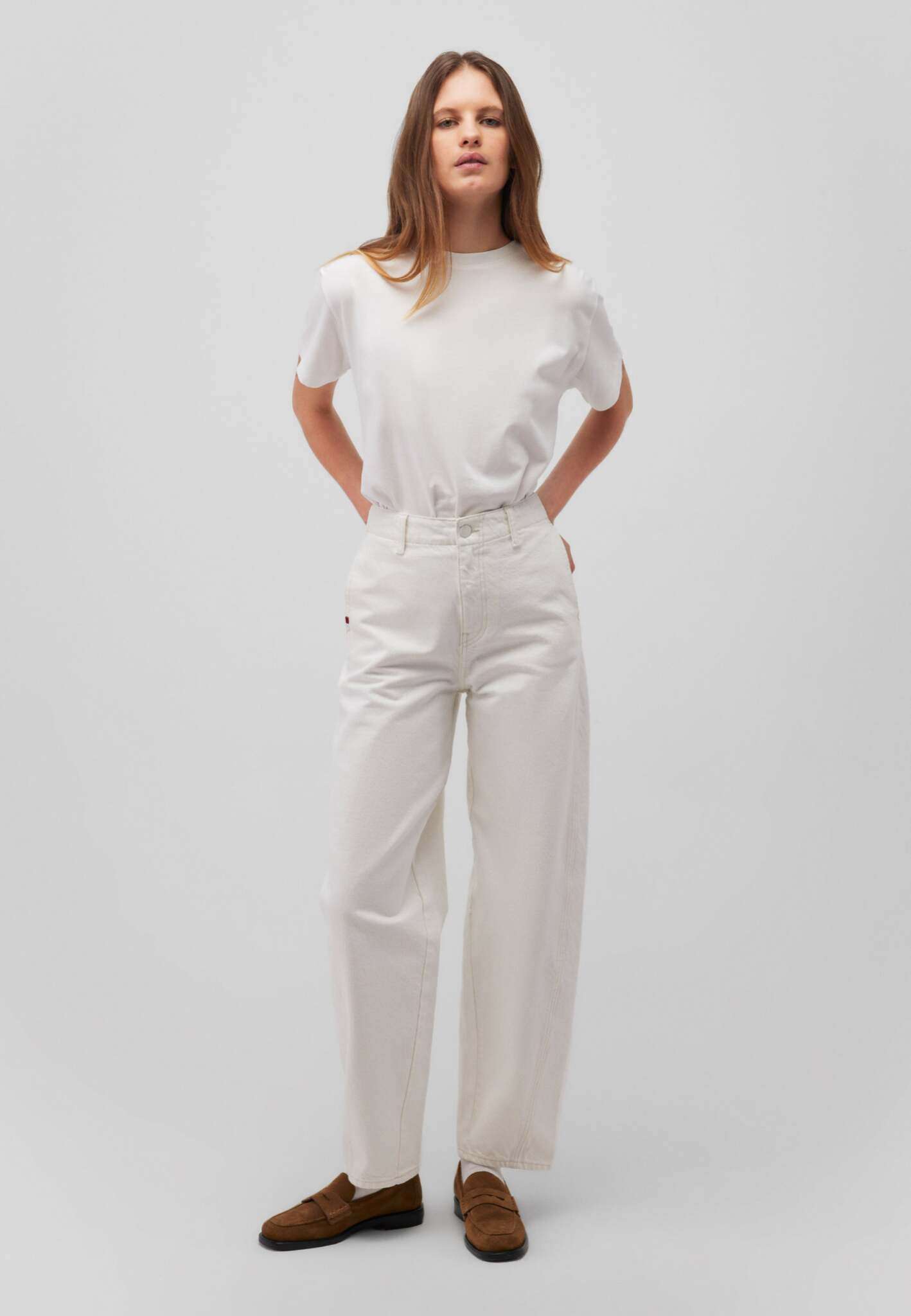 Sakura en denim blanc cassé Mavi