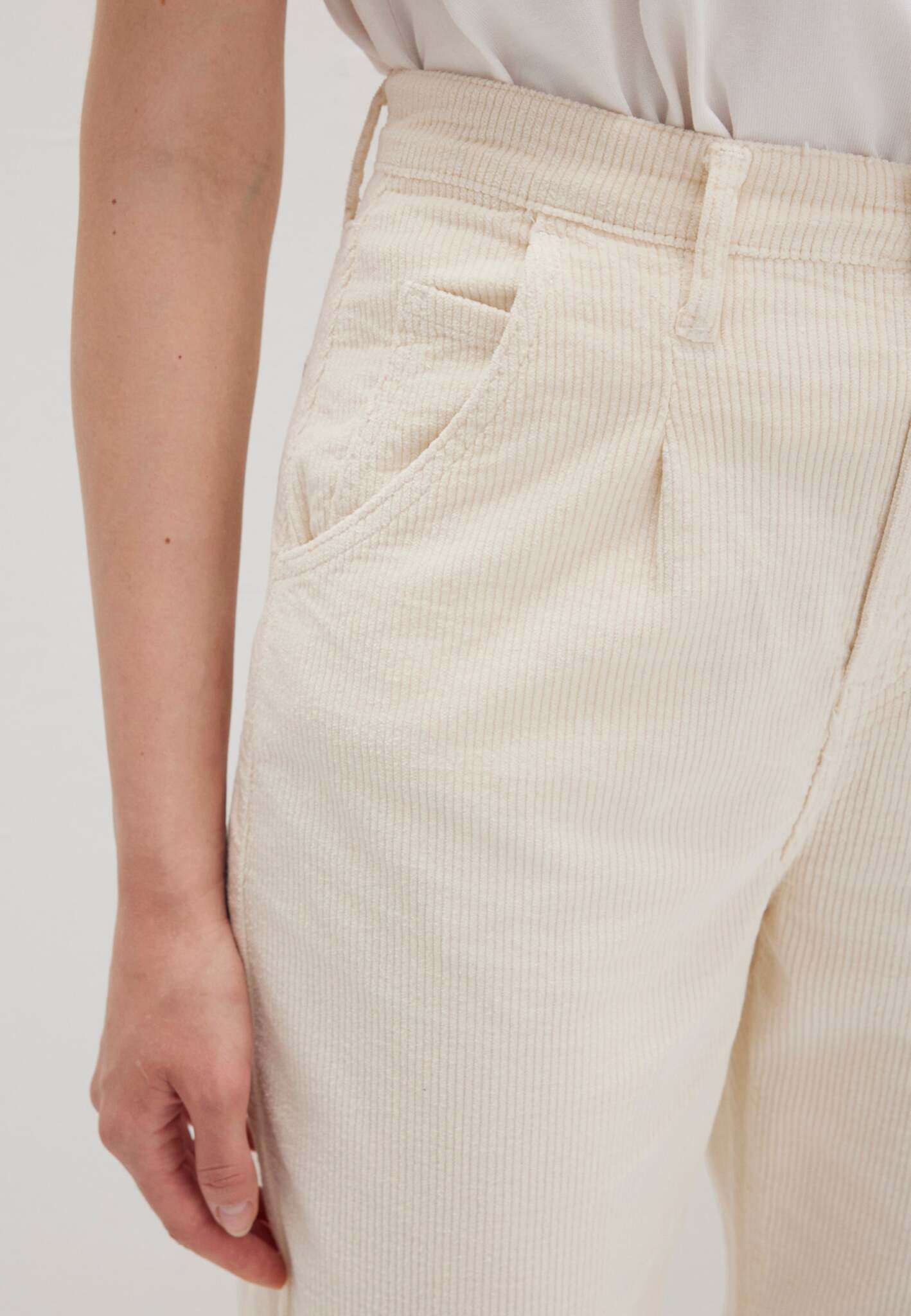 Laura en angora velours côtelé pantalon Mavi