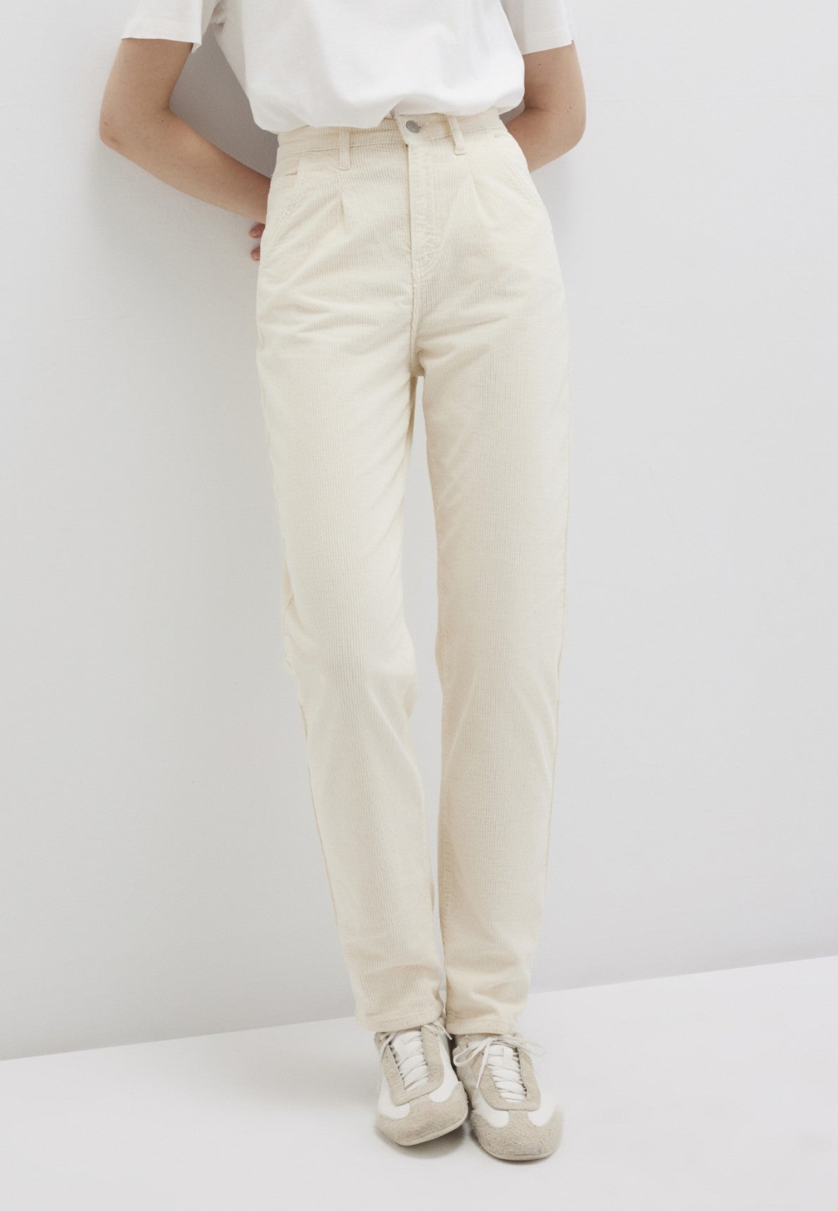Laura en angora velours côtelé pantalon Mavi