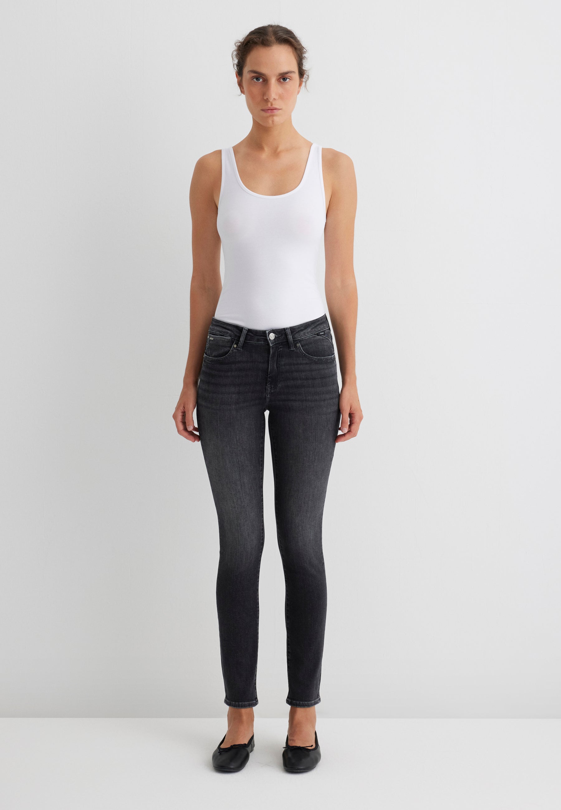 Sophie en smoke brushed glam jeans Mavi