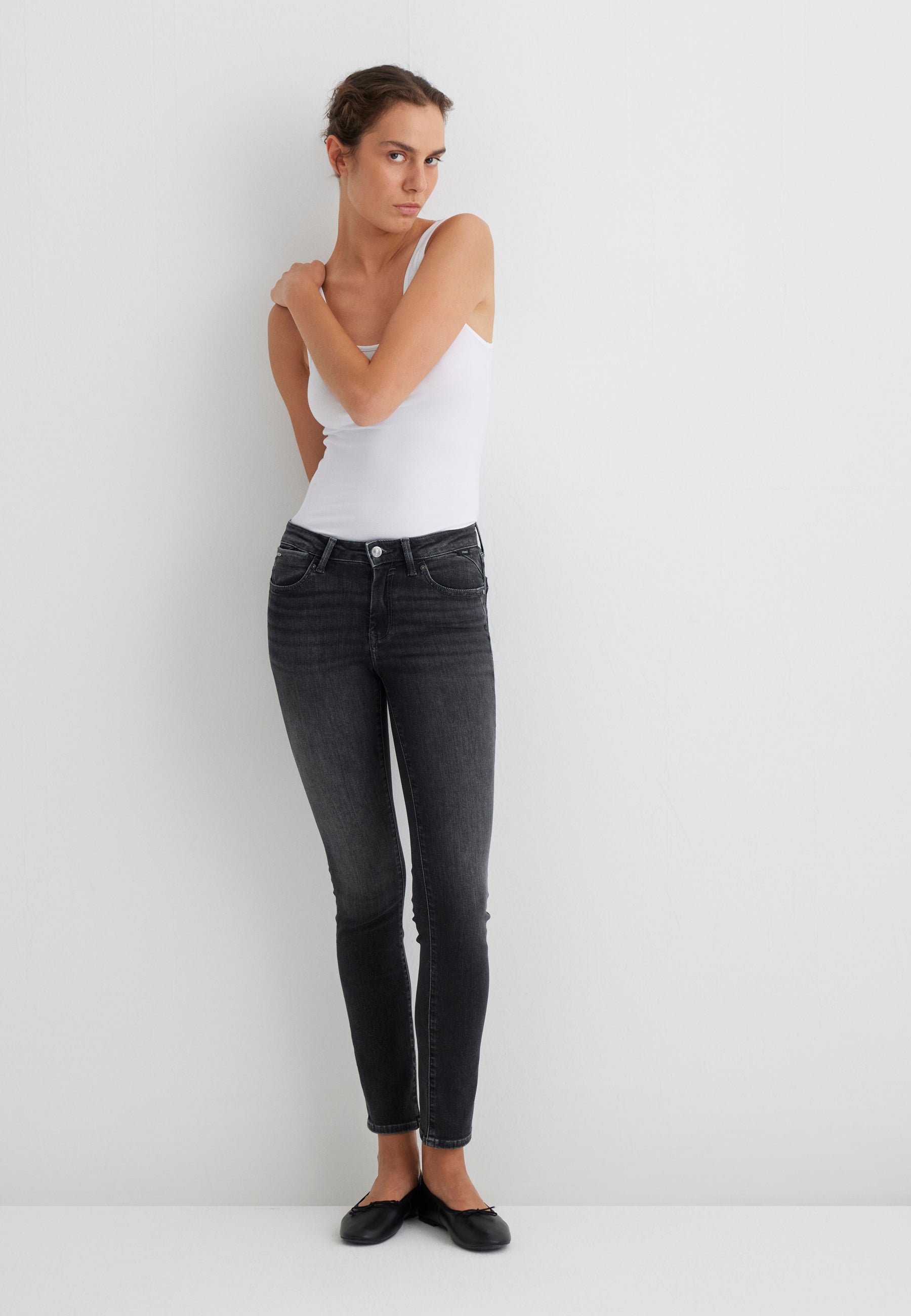 Sophie en smoke brushed glam jeans Mavi