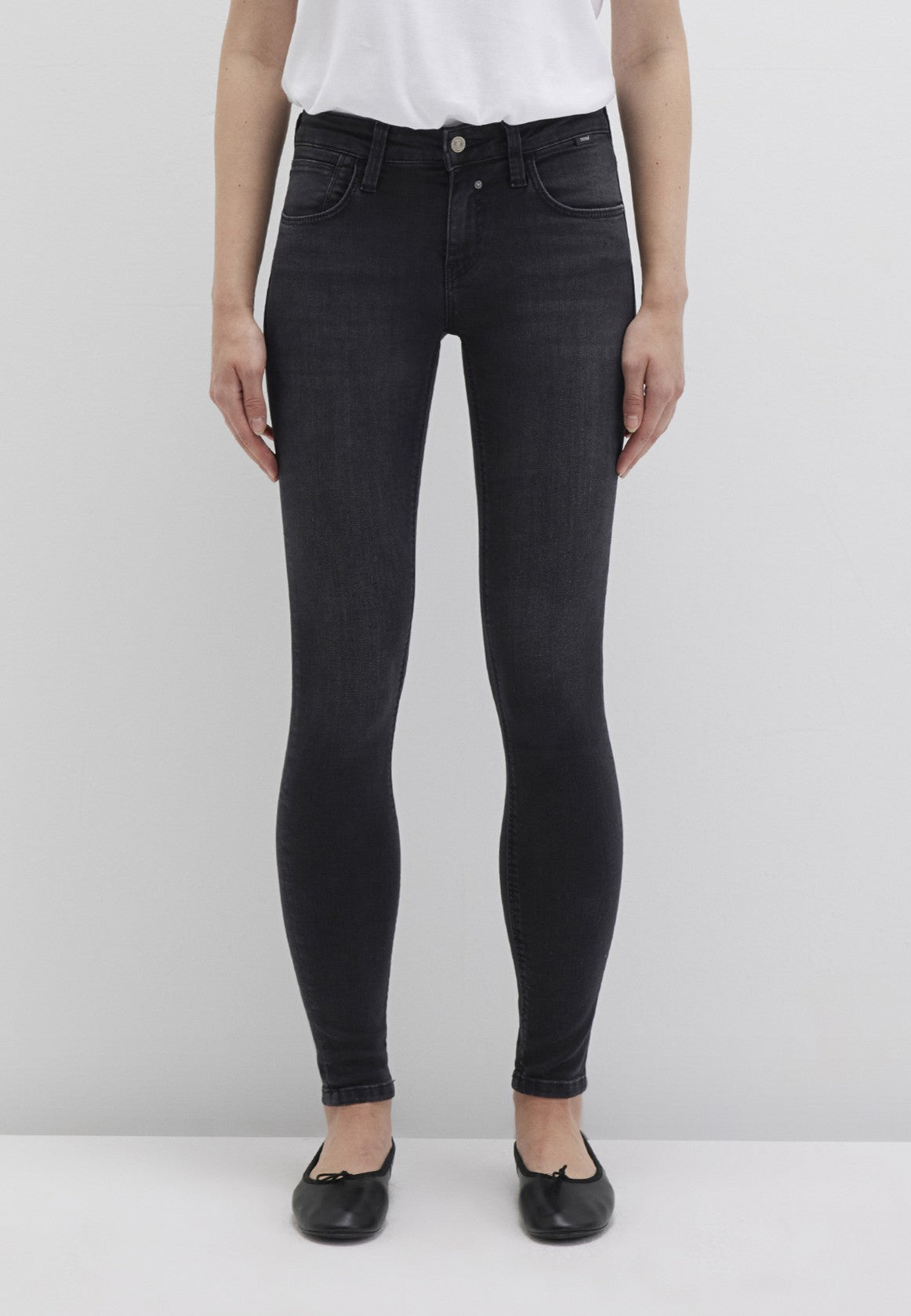 Adriana en smoke brushed stretch jeans Mavi