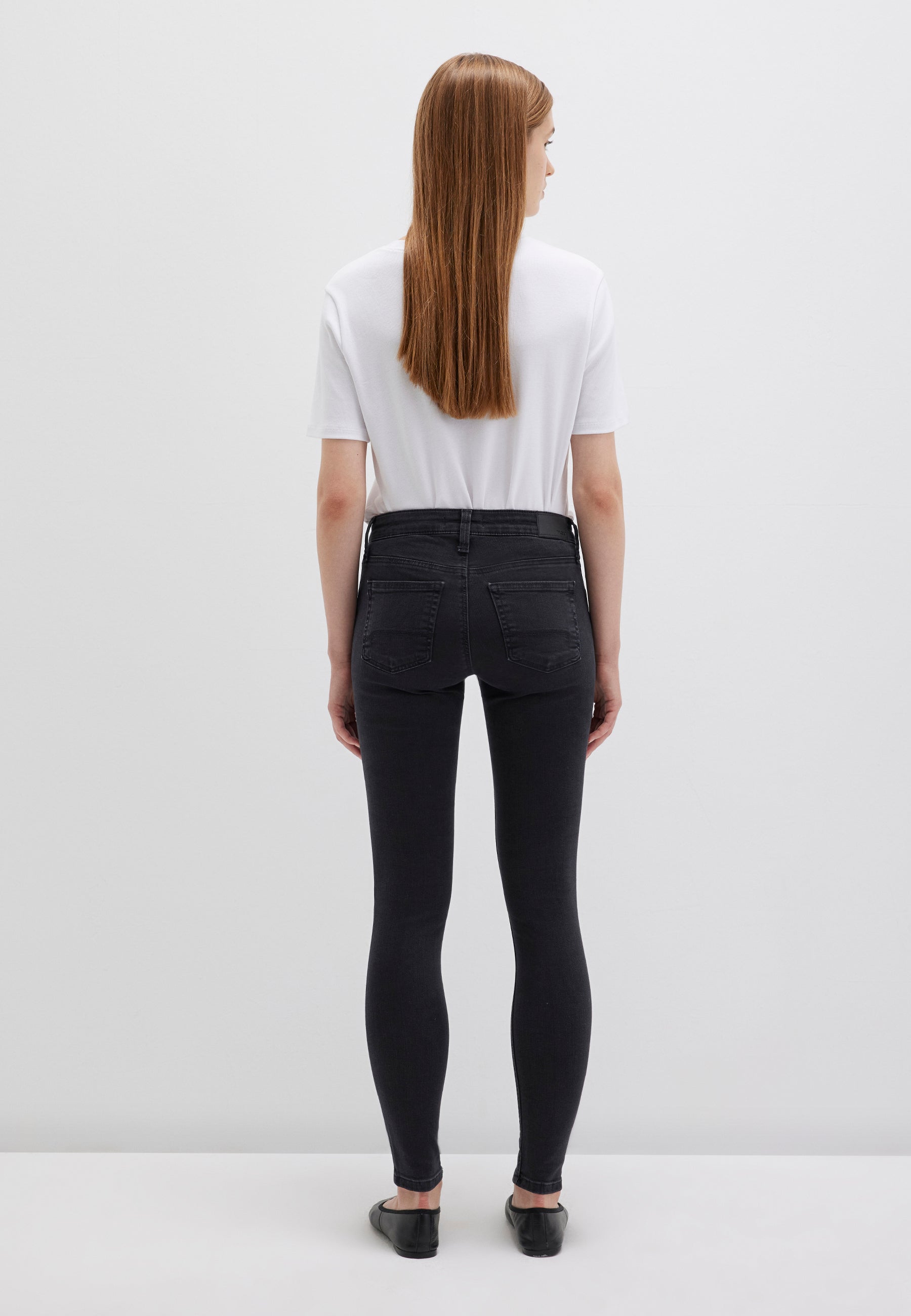 Adriana en smoke brushed stretch jeans Mavi