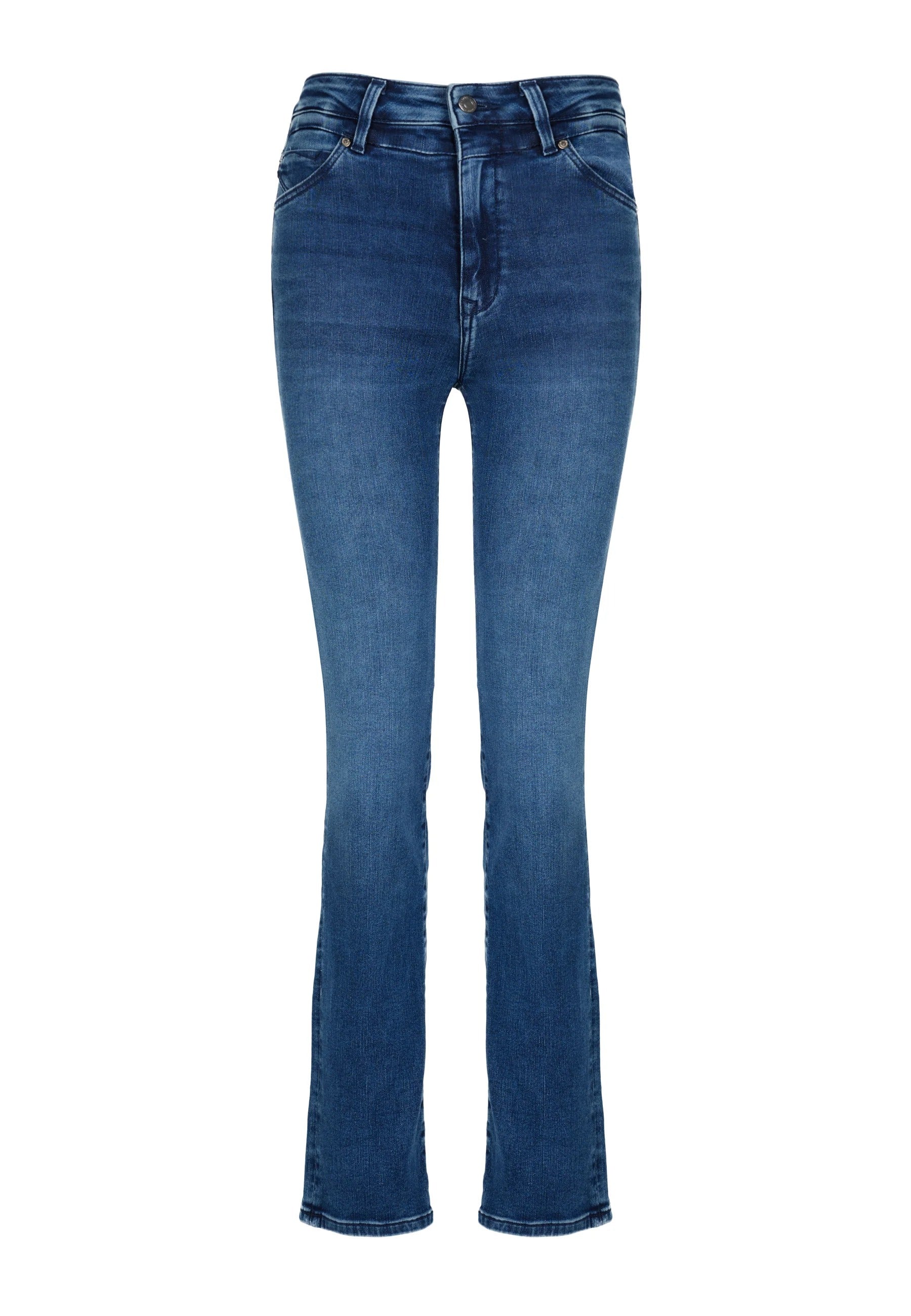 Kendra en jean Indigo Blue Sateen Str Mavi