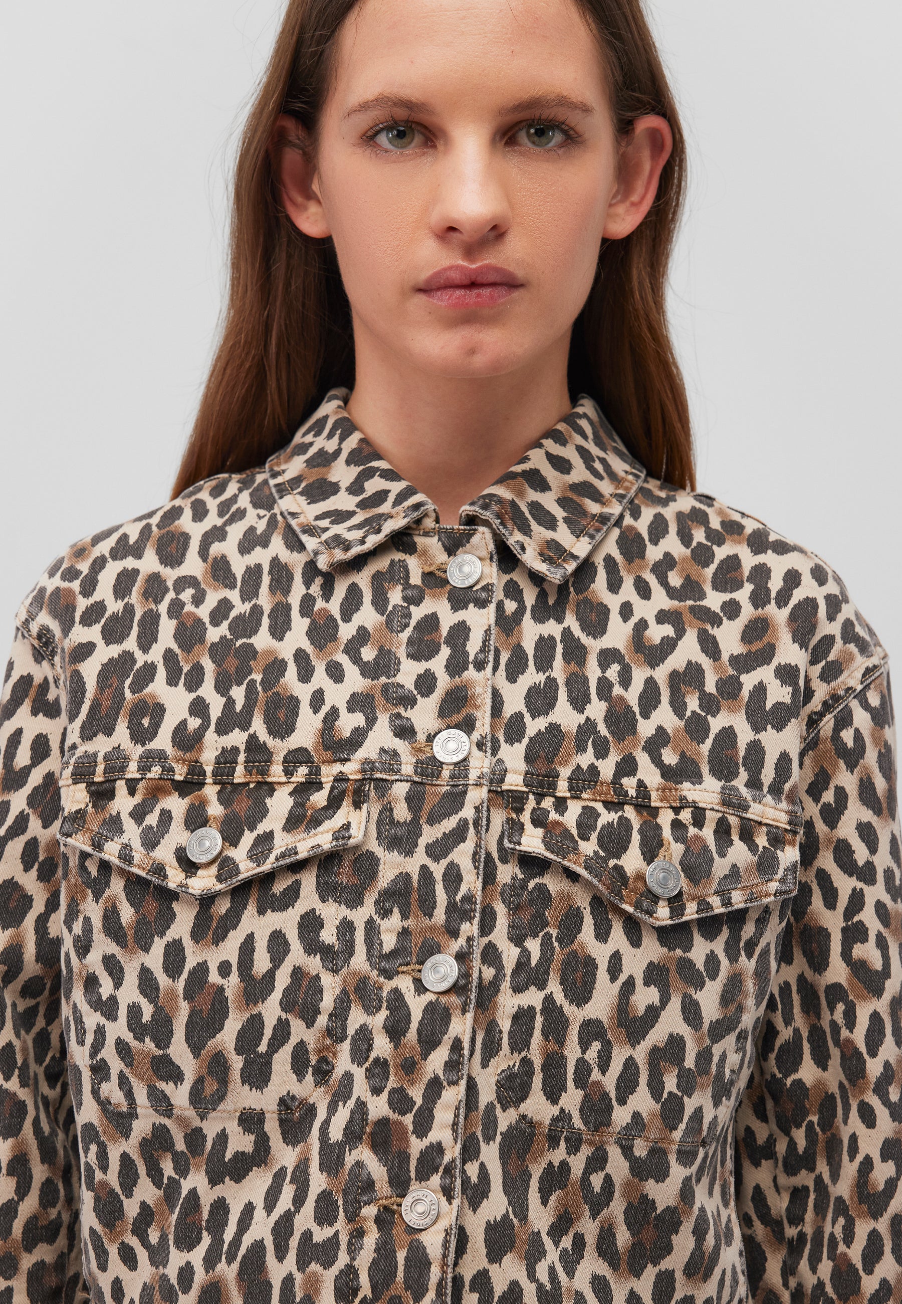 Maren dans Leopard Denim Vestes Mavi