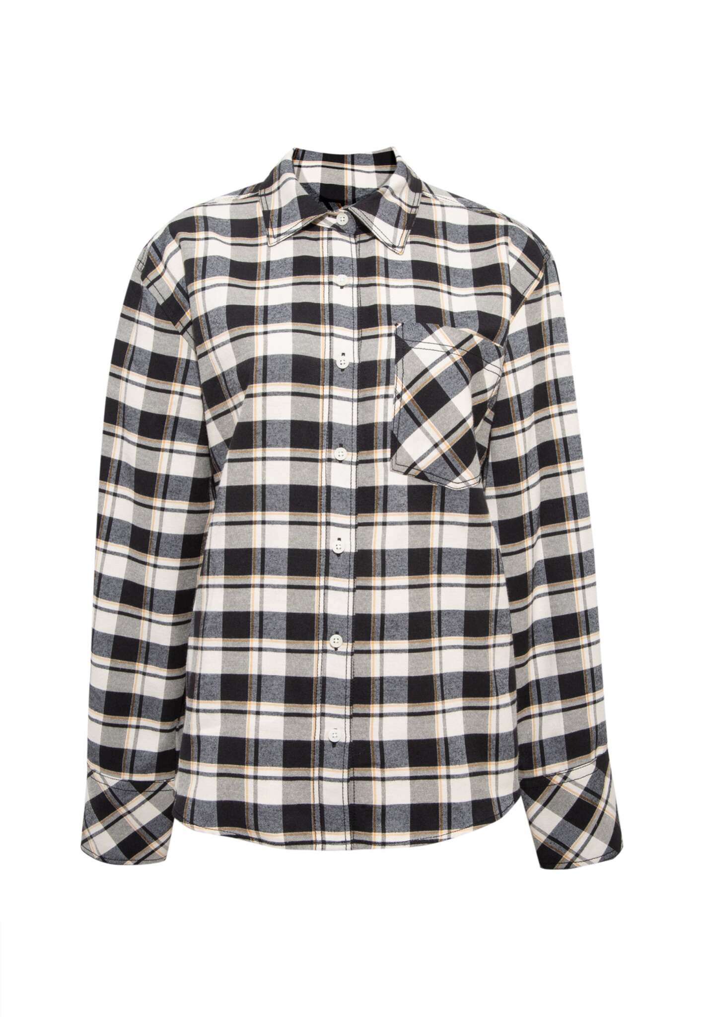 Woven Shirt in Brown Check Chemises Mavi