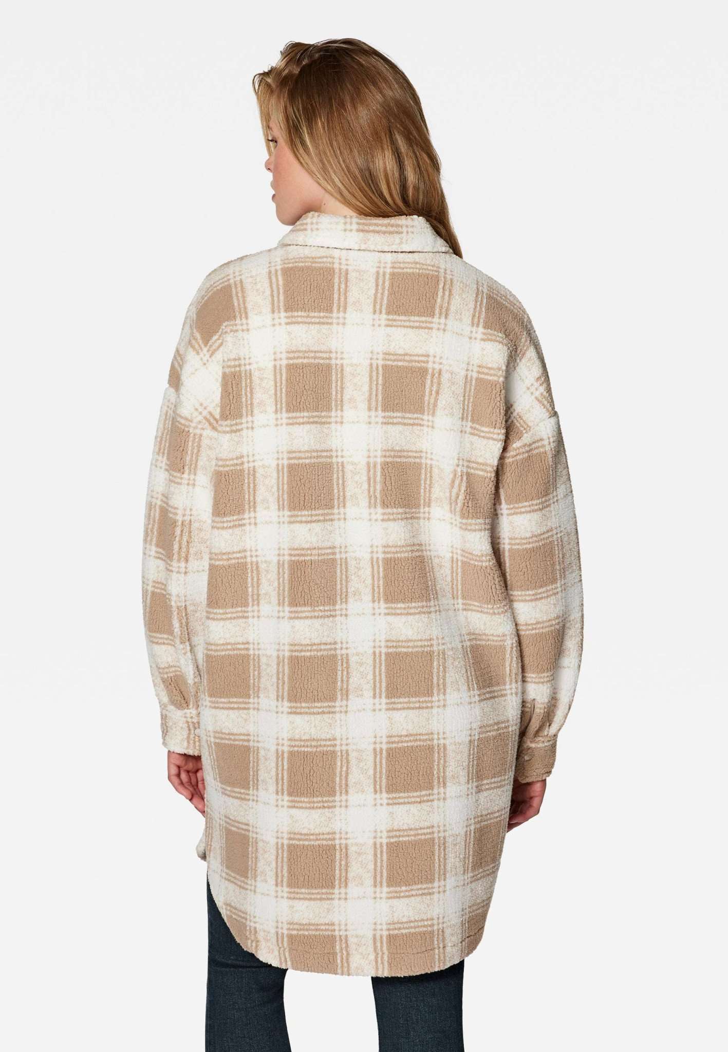 Chemise à manches longues in Cobblestone Check Chemises Mavi   