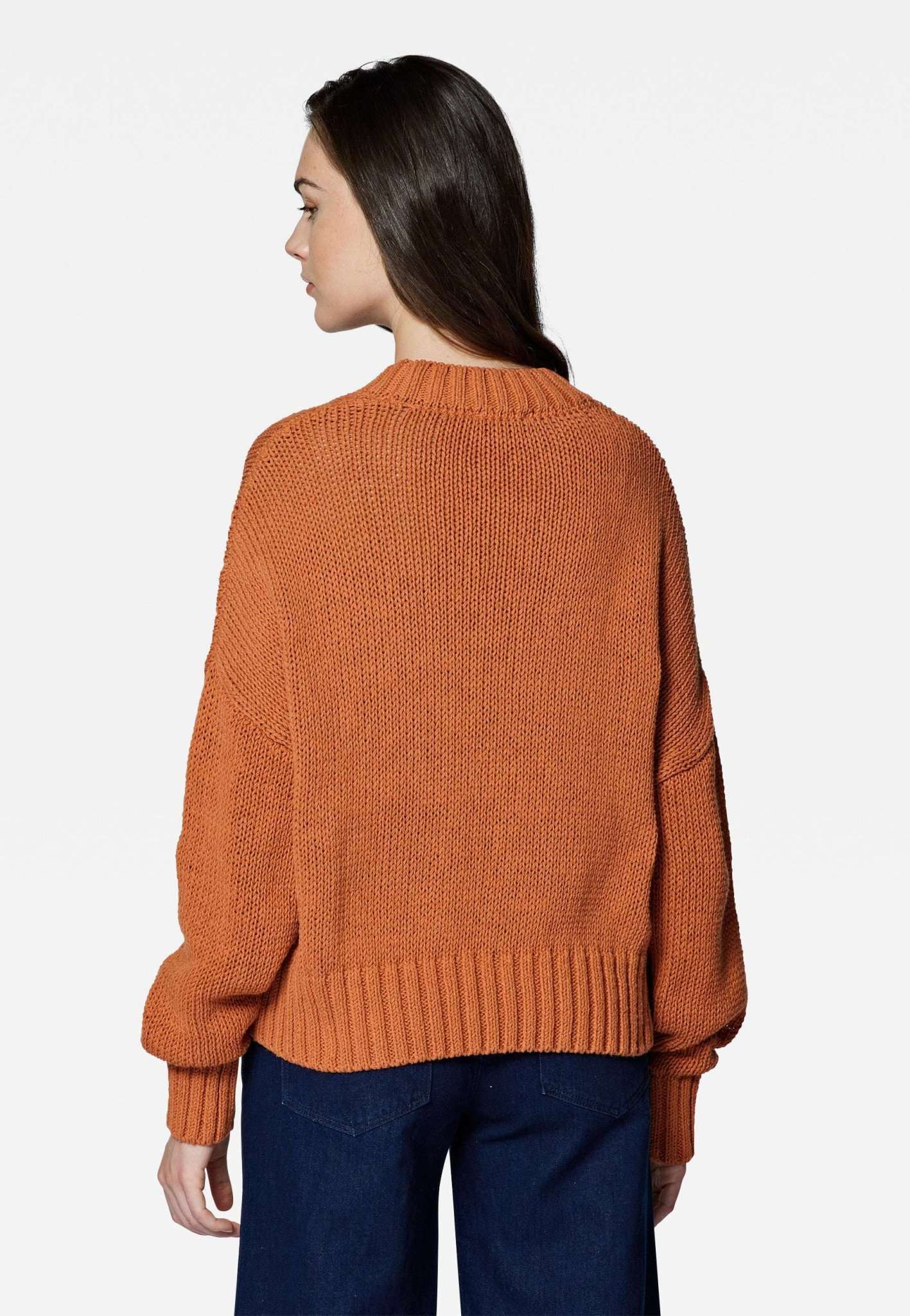 Sweat ras du cou en feuille d'automne Pull Mavi   