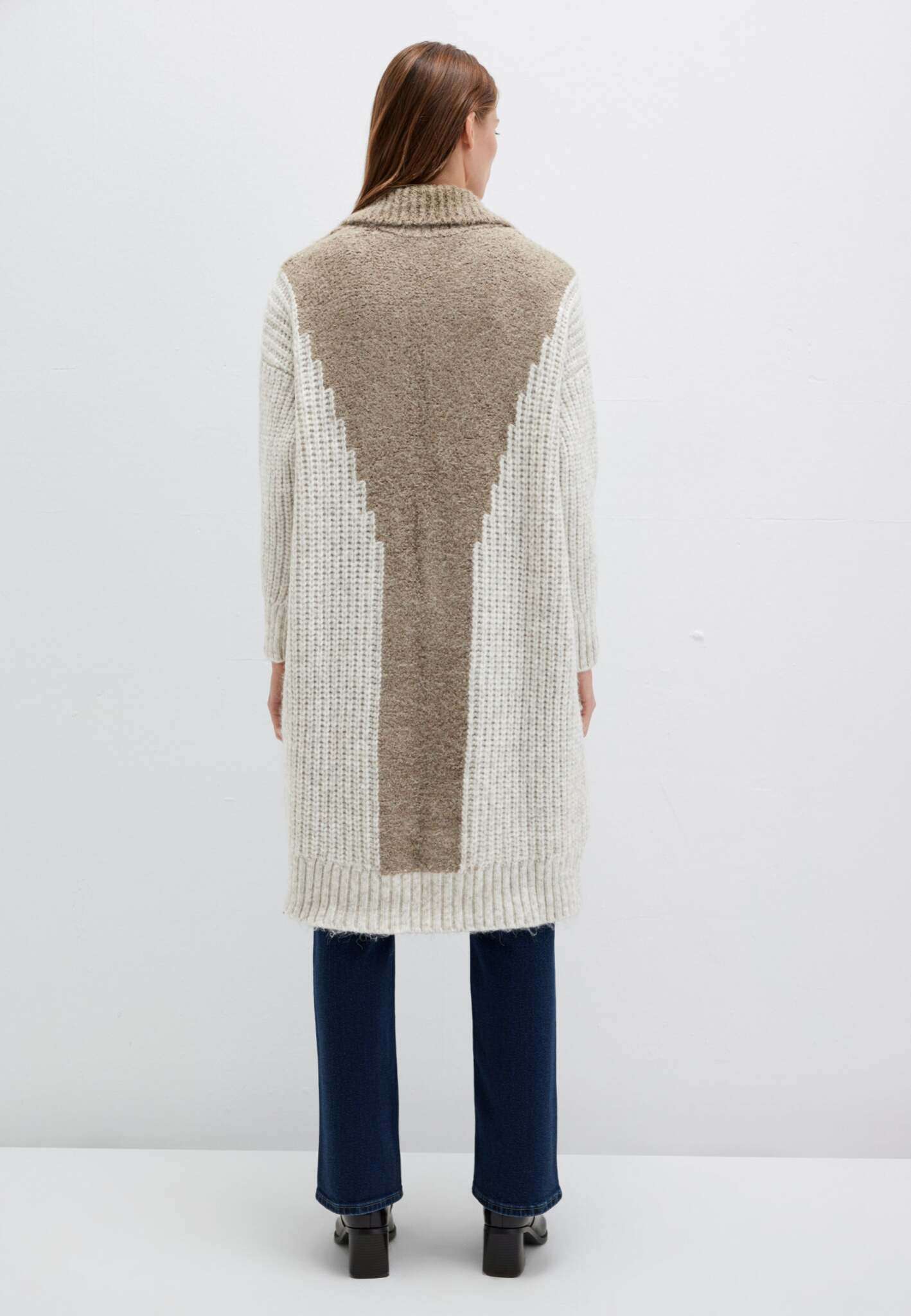Cardigan in Silver Sage Stripe Cardigans Mavi