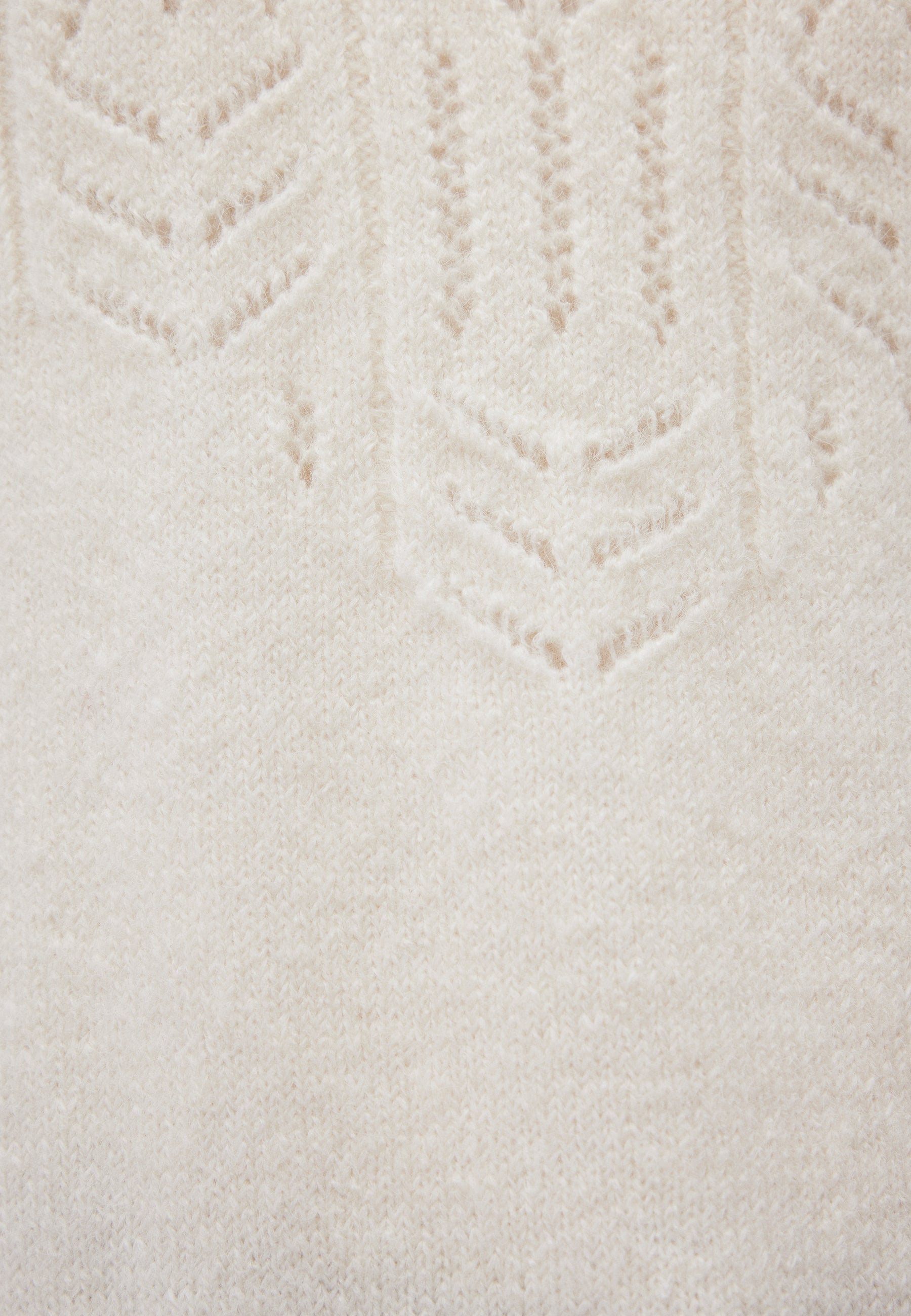 Crew Neck Sweater in Antique White Pullover Mavi   