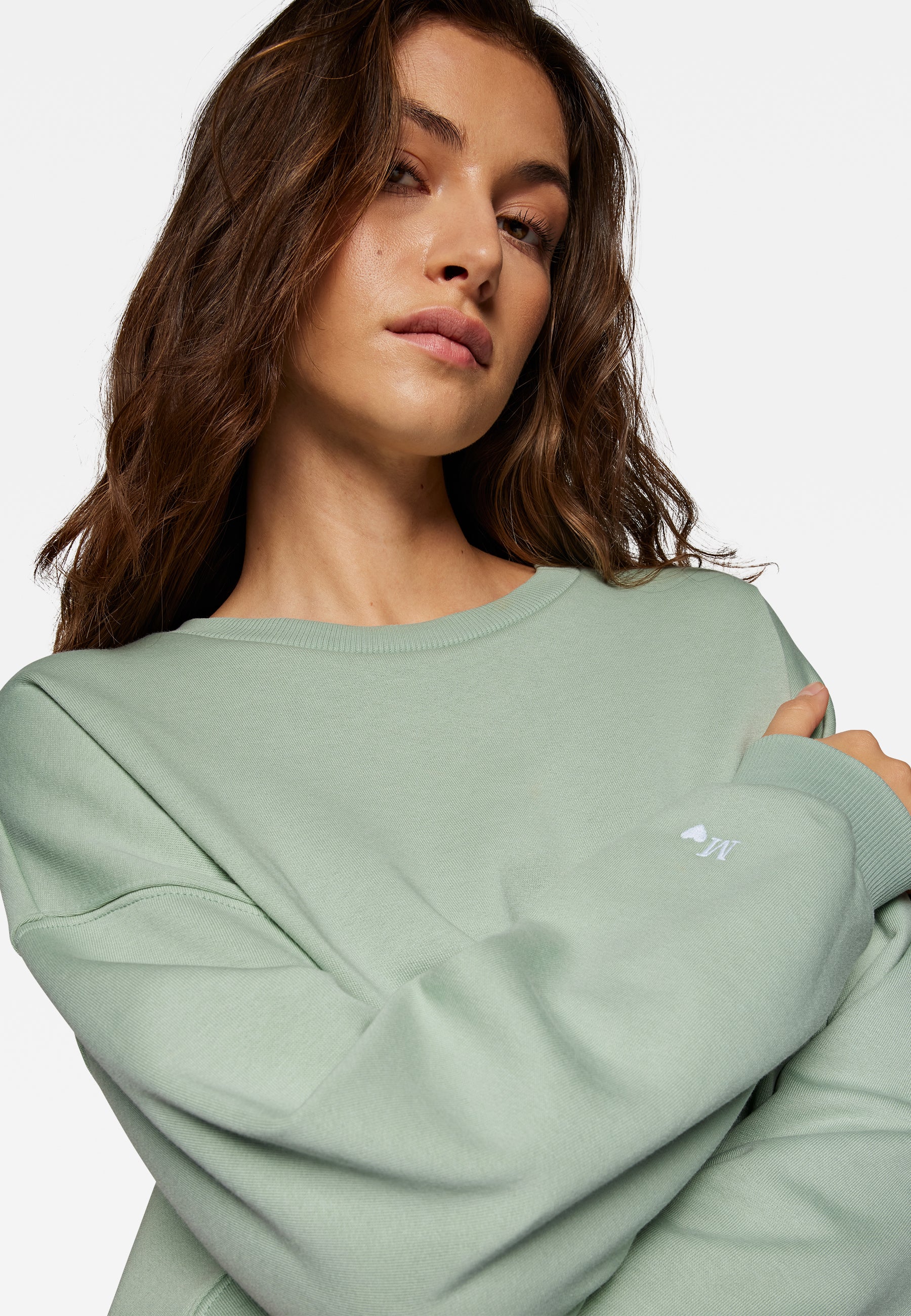 Sweat-shirt ras du cou en jadeite Sweatshirts Mavi   