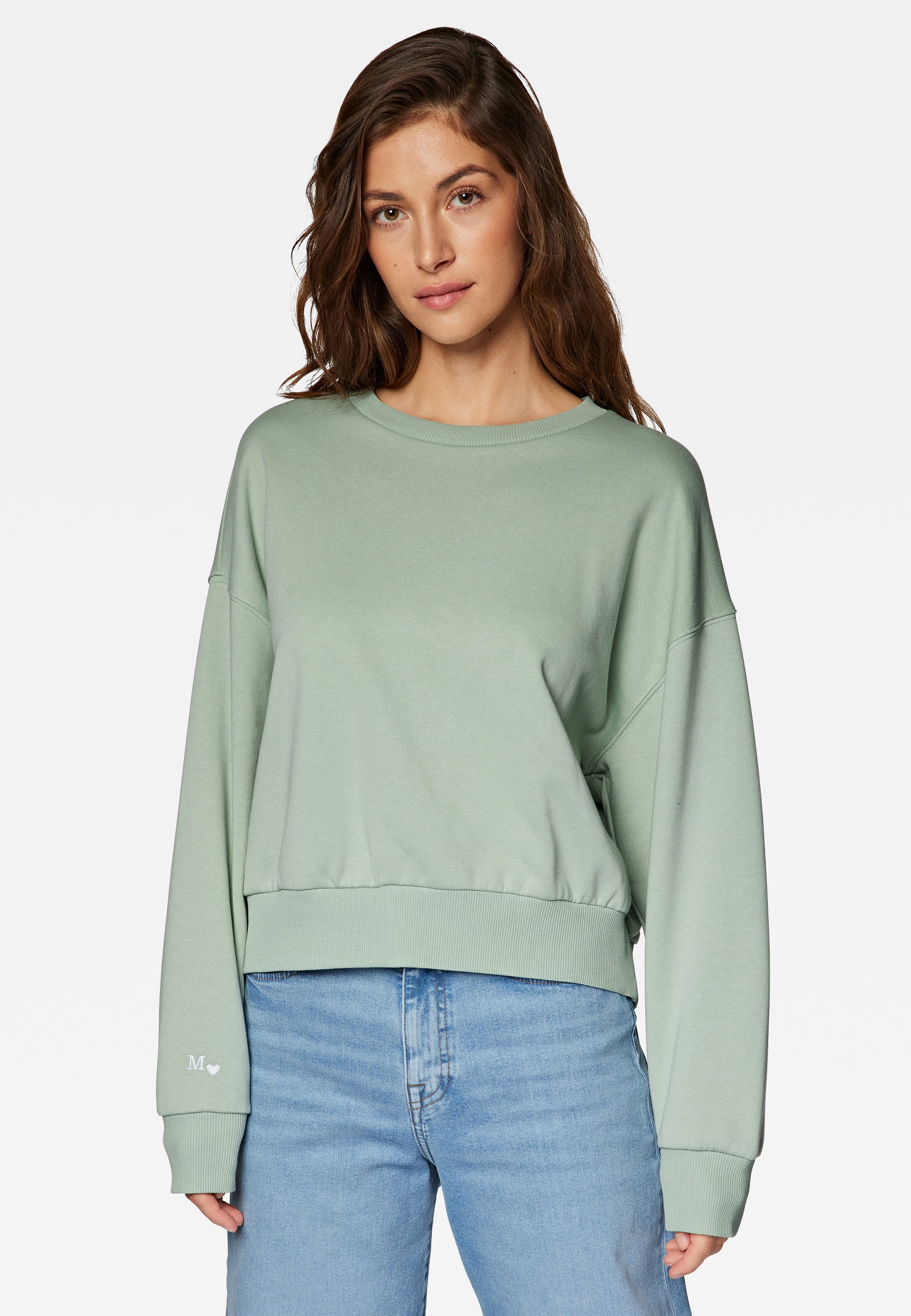 Sweat-shirt ras du cou en jadeite Sweatshirts Mavi   