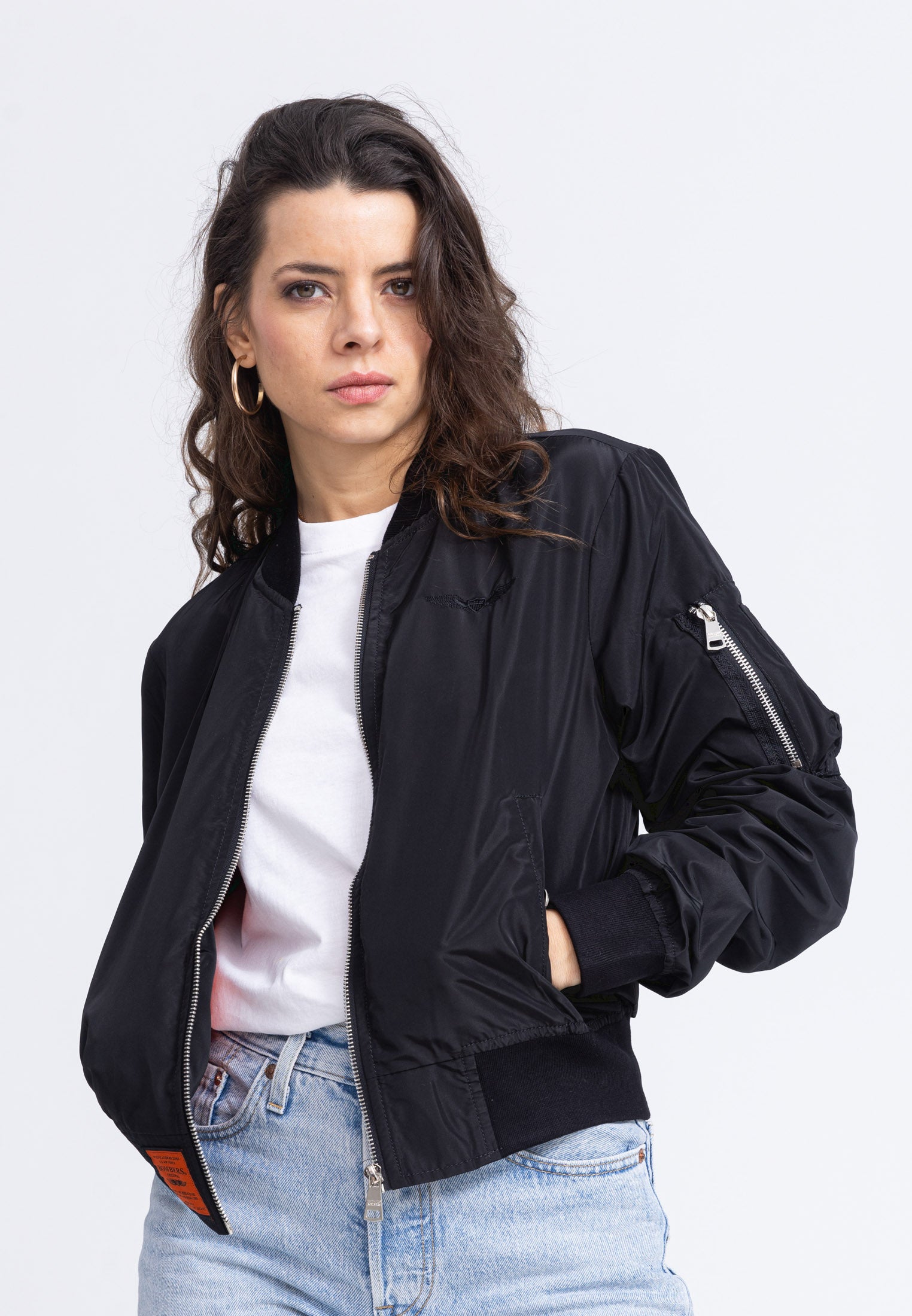 MA1 W Bomber in Black Vestes Bombers Original   