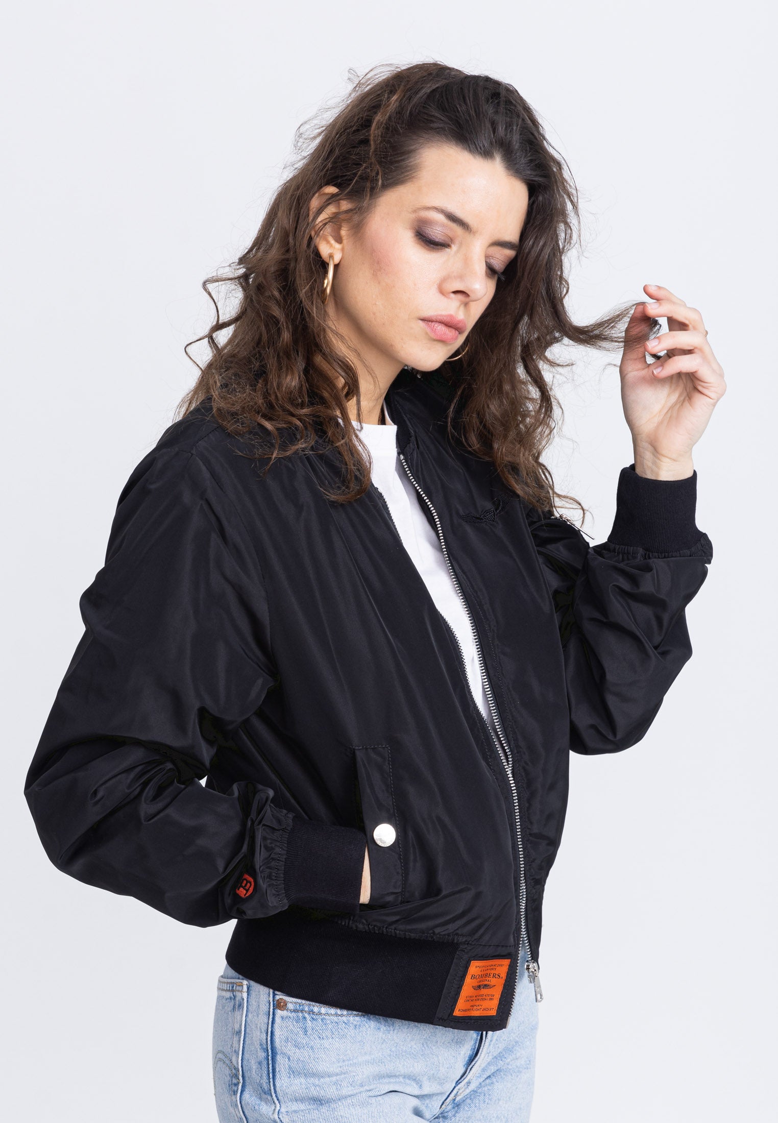 MA1 W Bomber in Black Vestes Bombers Original   