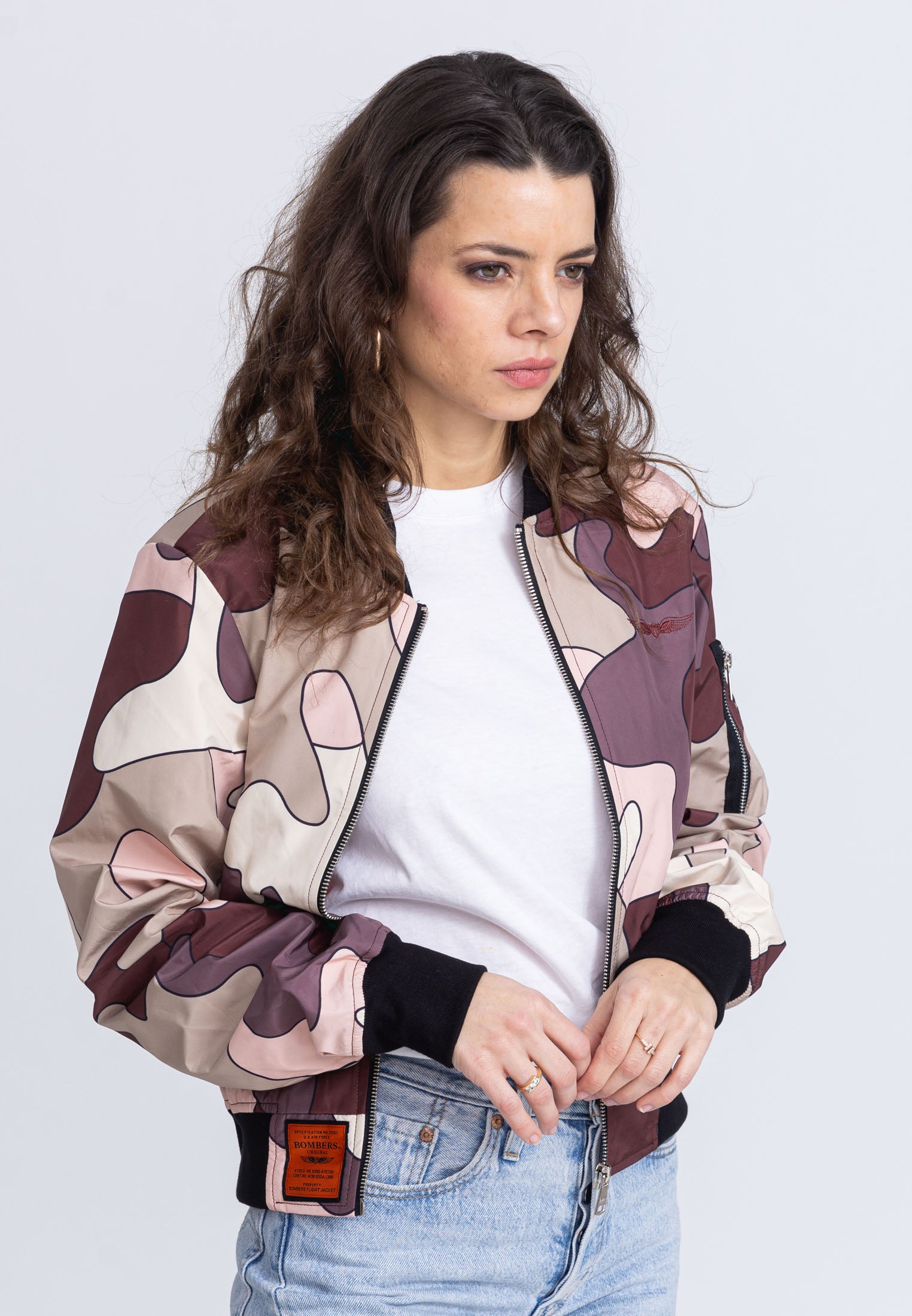 MA1 W Bombers in Camo/Brown Vestes Bombers Original   