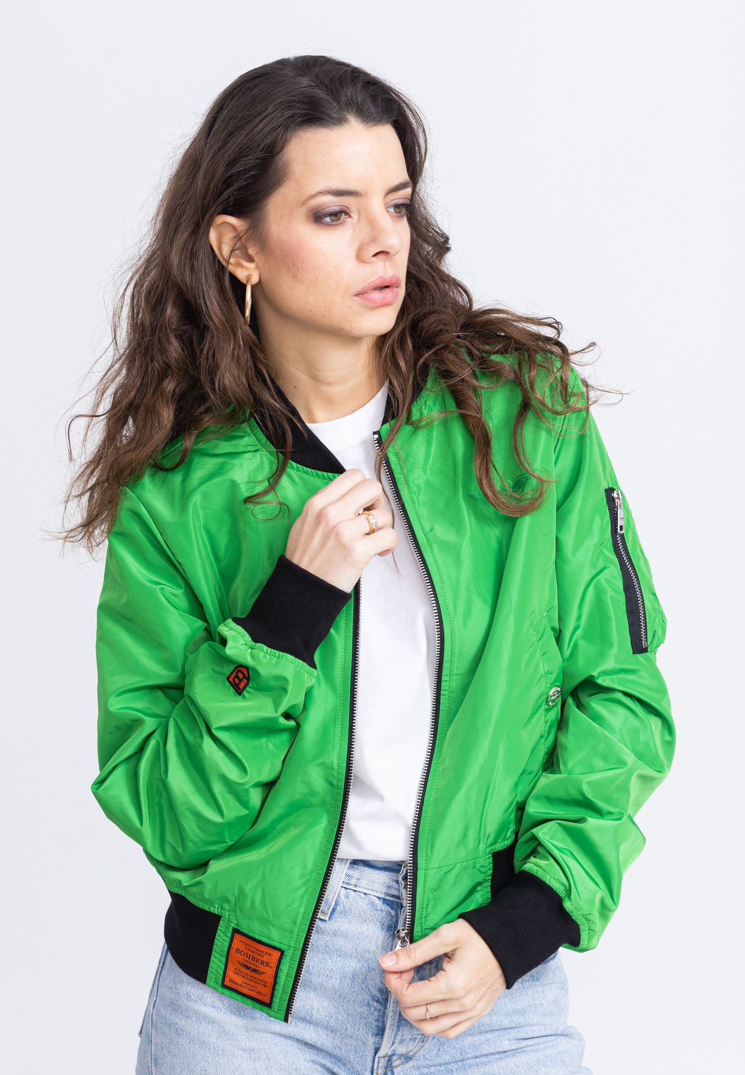 MA1 W Bomber in Green Vestes Bombers Original   