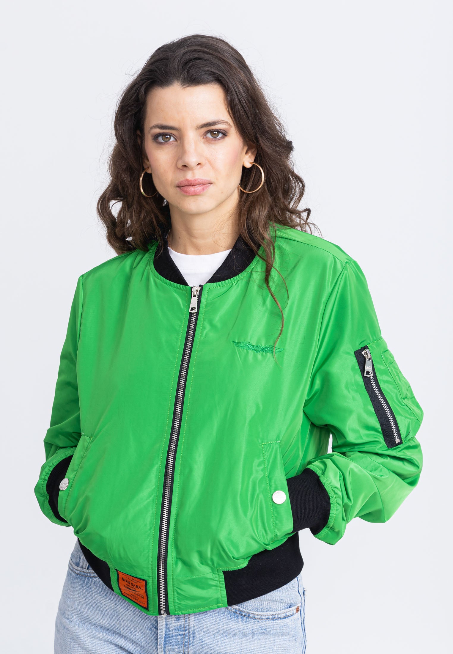 MA1 W Bomber in Green Vestes Bombers Original   