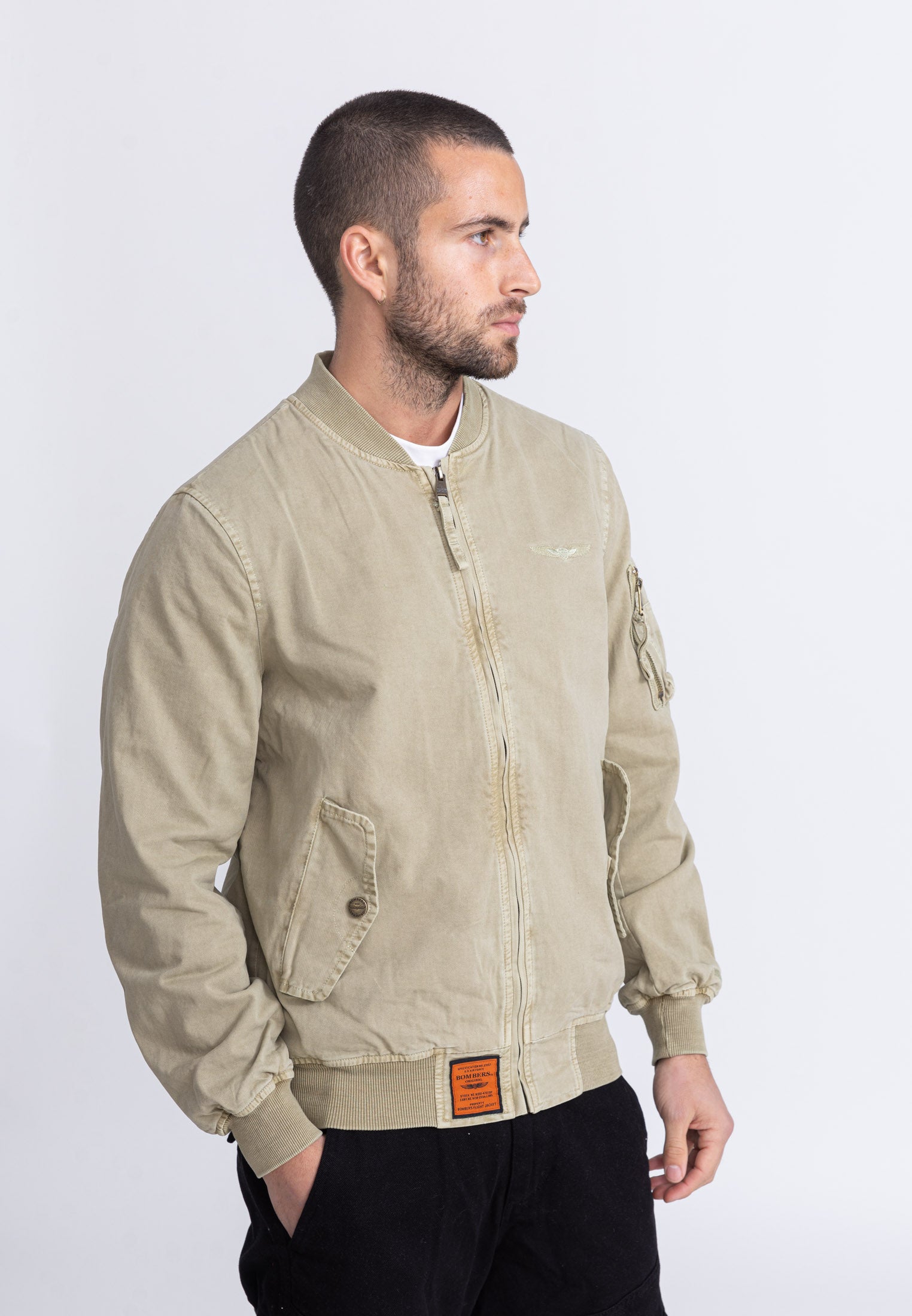 Veste bomber Mac M en beige Vestes Bombers Original   