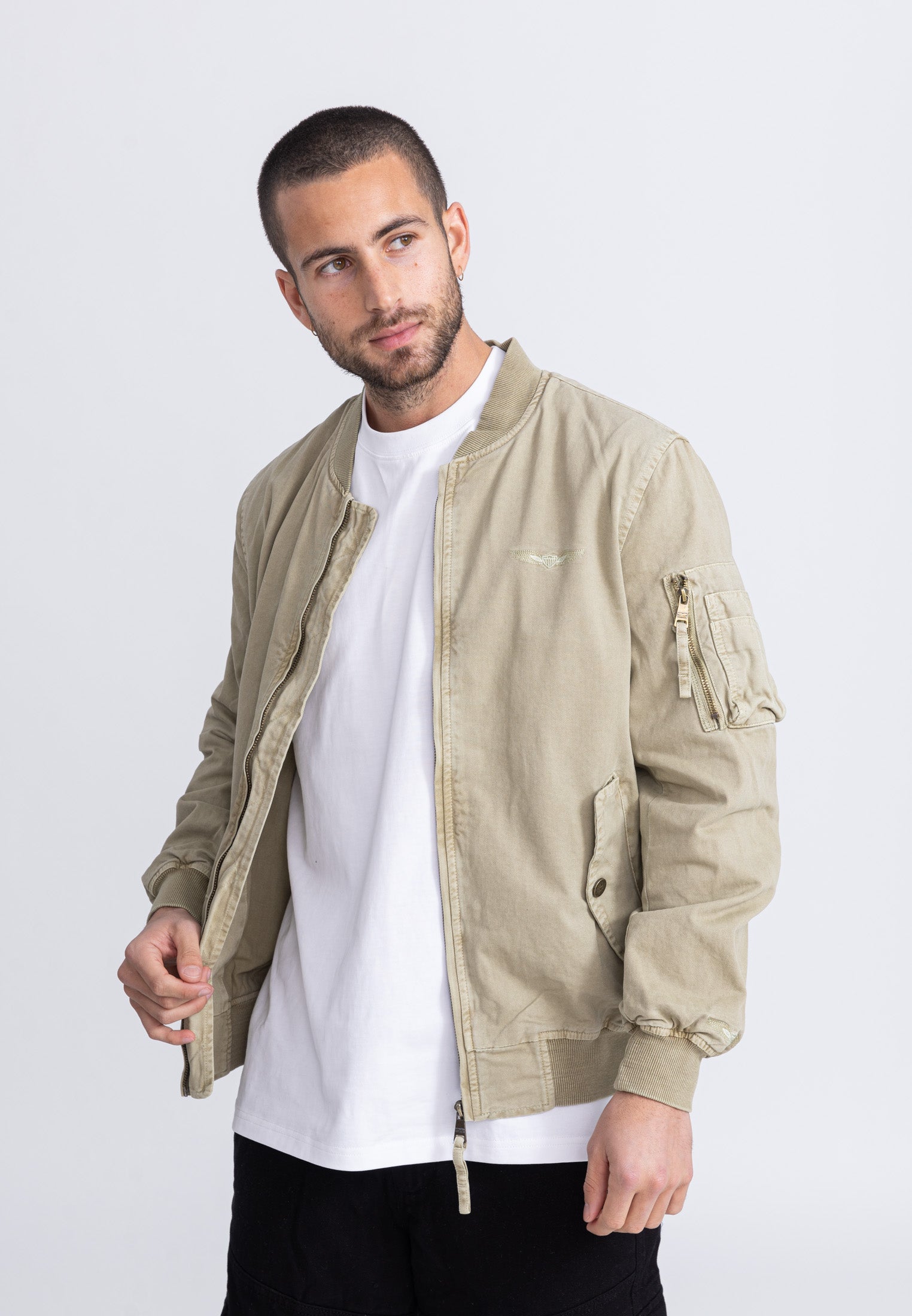 Veste bomber Mac M en beige Vestes Bombers Original   