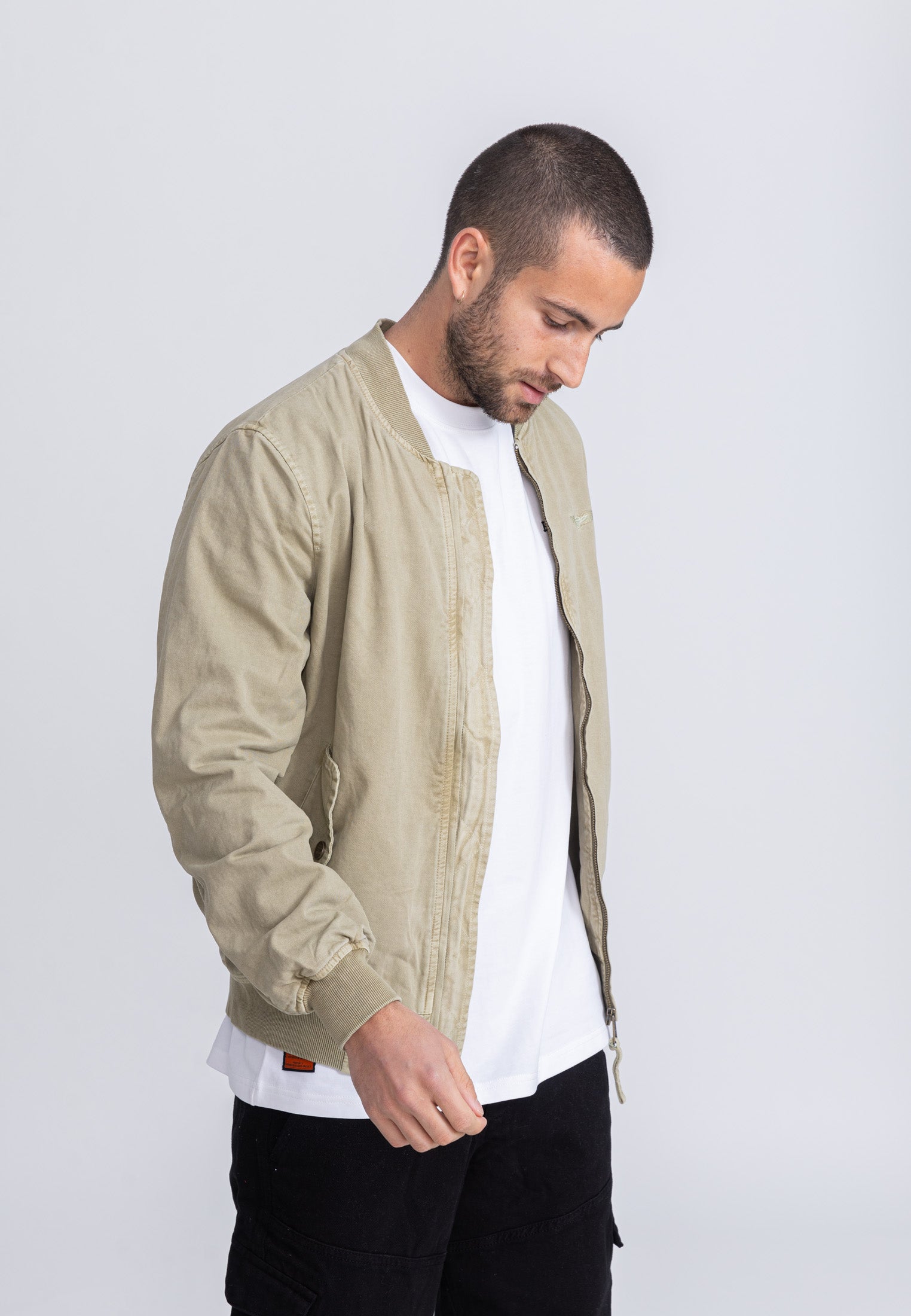 Veste bomber Mac M en beige Vestes Bombers Original   