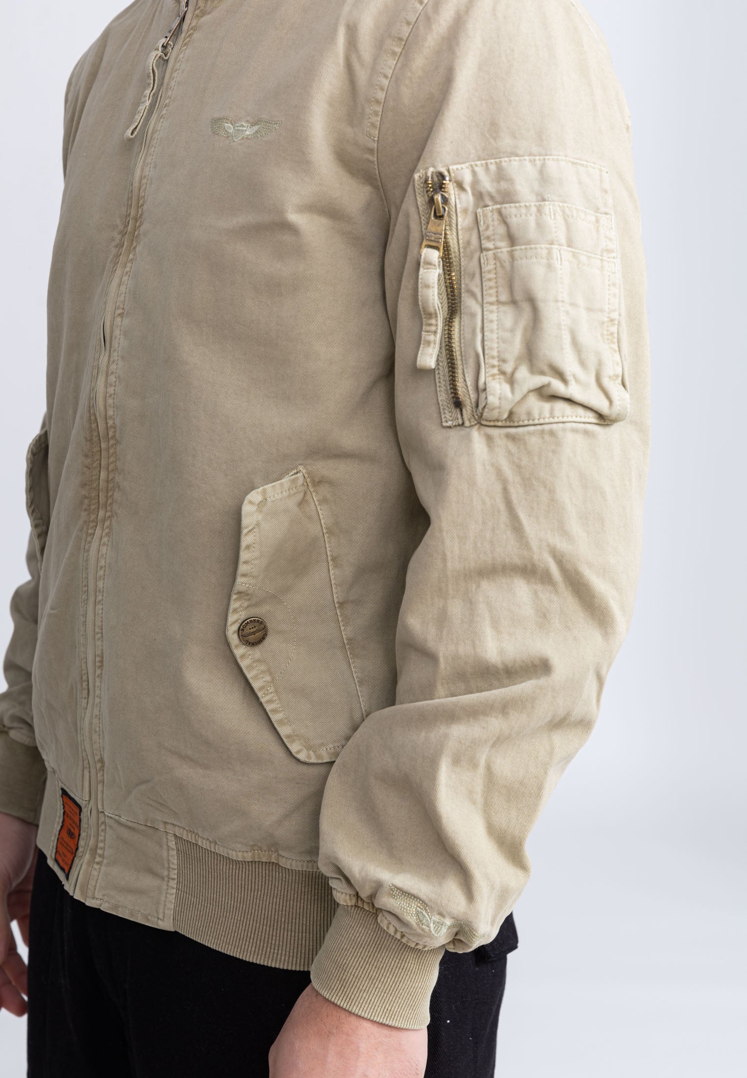 Veste bomber Mac M en beige Vestes Bombers Original   