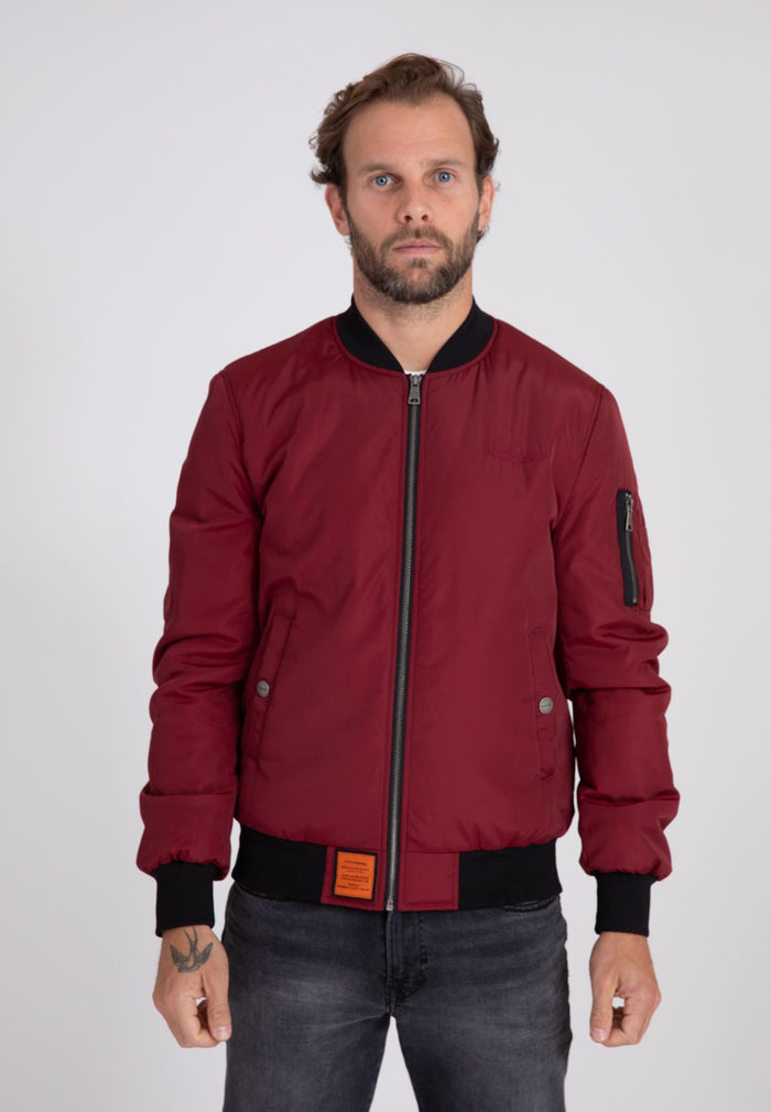 Max M Bomber dans Bourgogne Vestes Bombers Original   