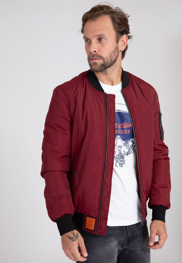 Max M Bomber dans Bourgogne Vestes Bombers Original   