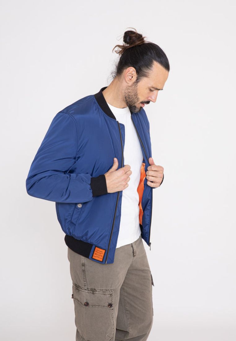 Max M Bomber dans Vestes Indigo Bombers Original   