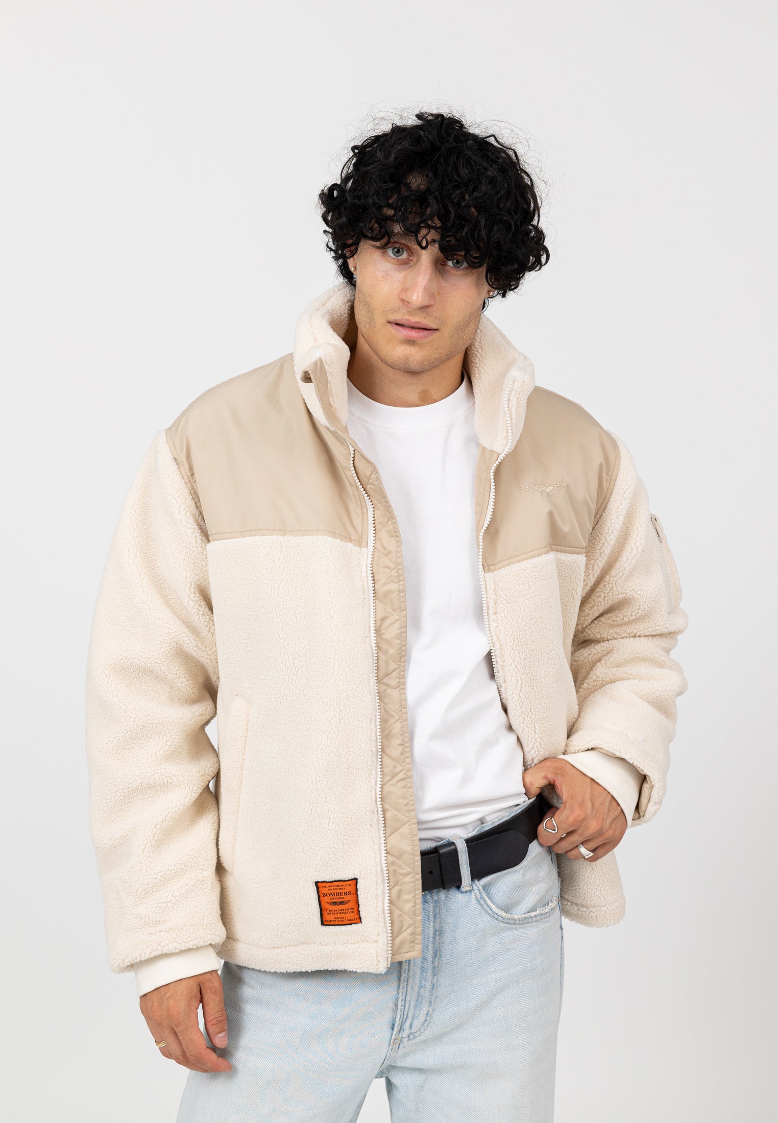 Moncton-M in Cream Vestes Bombers Original