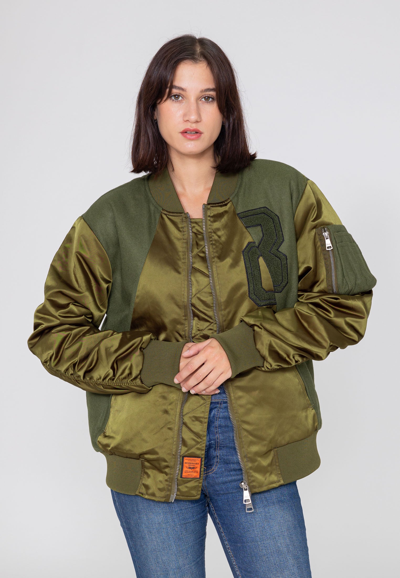 Blouson Nabari U Bomber en kaki Bombers Original   