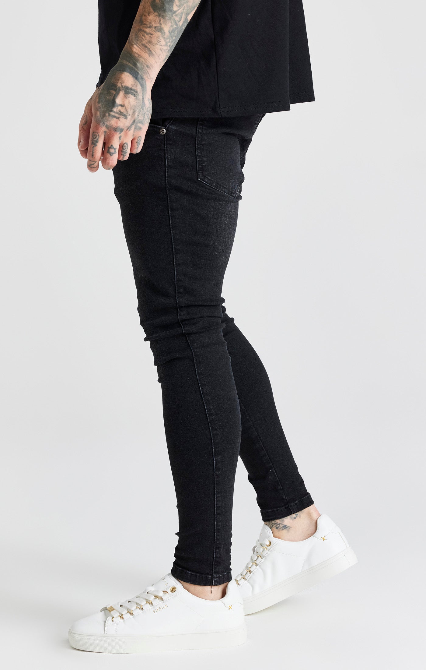 Essential Skinny Jean en noir Jeans SikSilk   