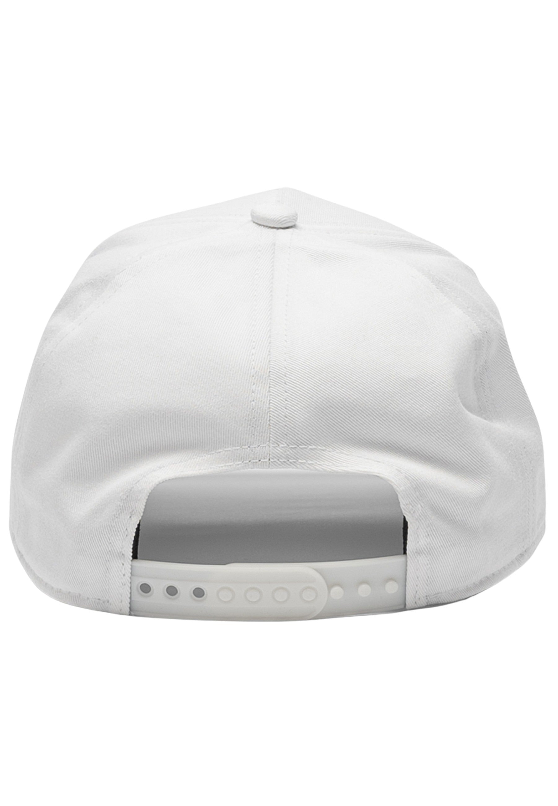 Casquette de camionneur à broderie florale en casquettes blanches SikSilk   