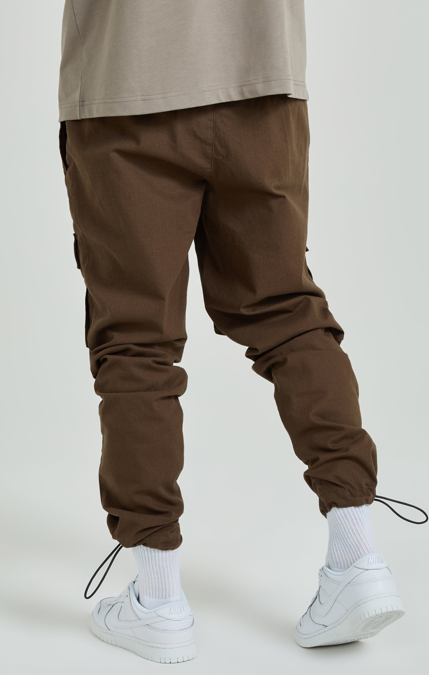 Ripstop Cargo Pants in Brown Pantalons SikSilk   