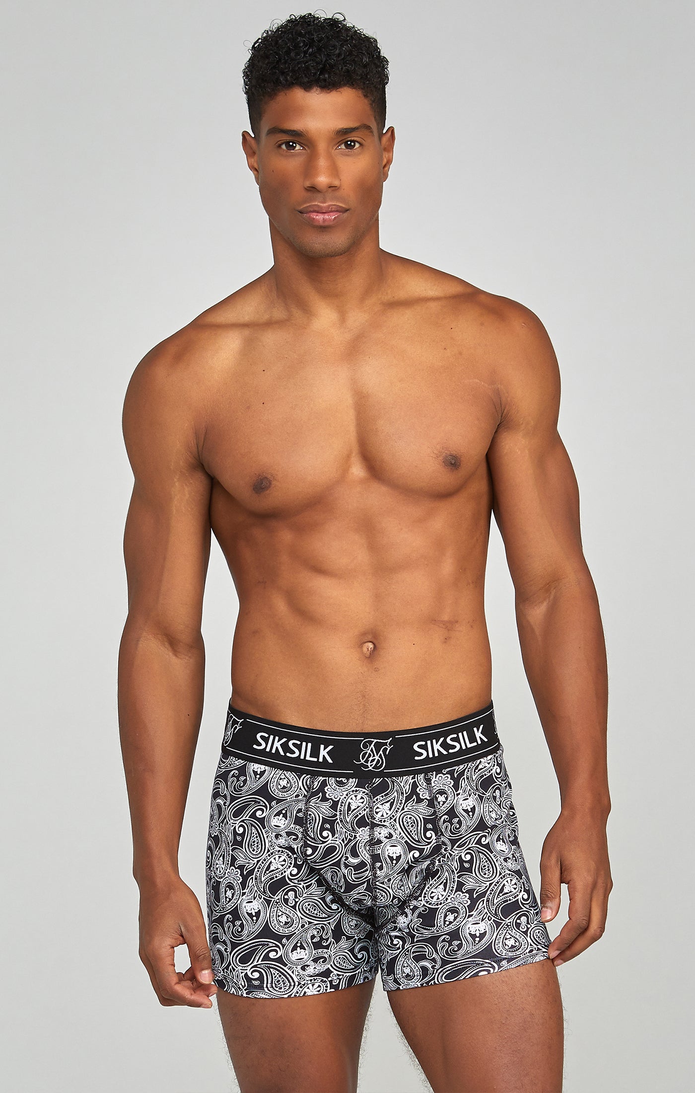 Lot de 3 boxers cachemire en sous-vêtements noirs SikSilk   