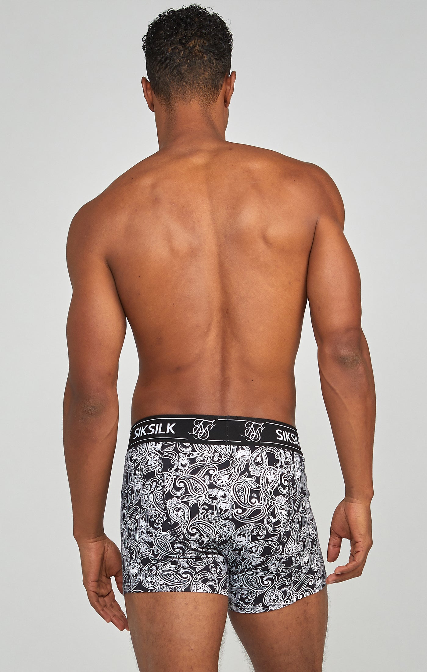 Lot de 3 boxers cachemire en sous-vêtements noirs SikSilk   