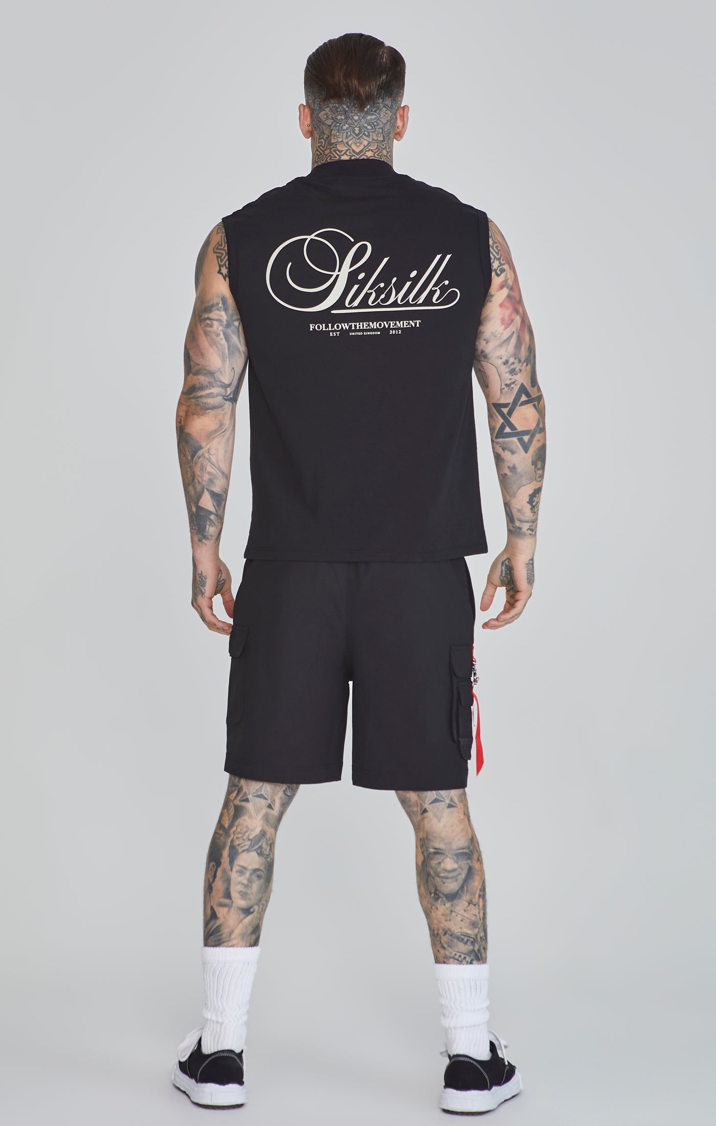 Flight Cargo Shorts in Black Short SikSilk   