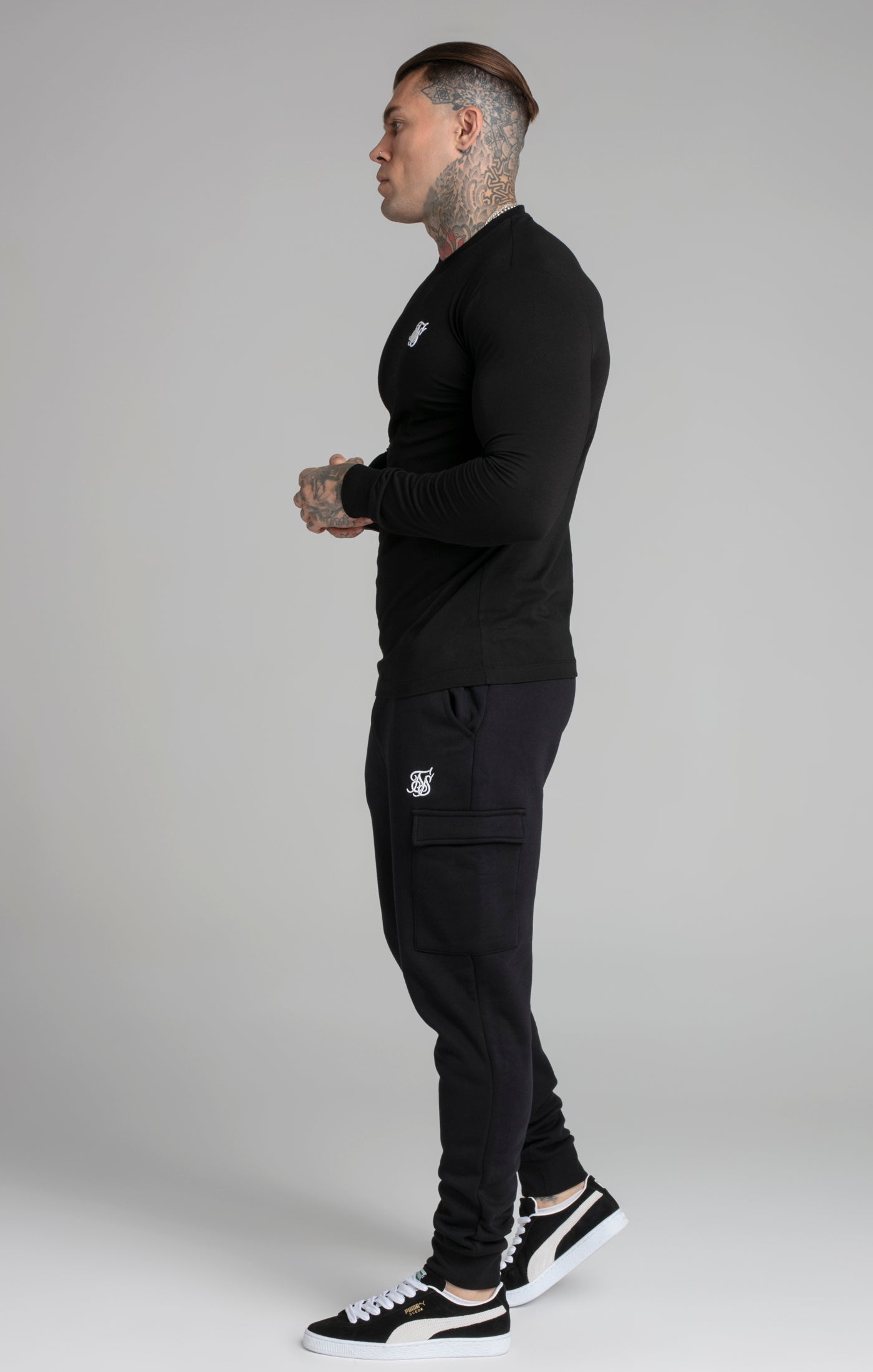 Sweat-shirt Essential in Black Sweatshirts SikSilk   