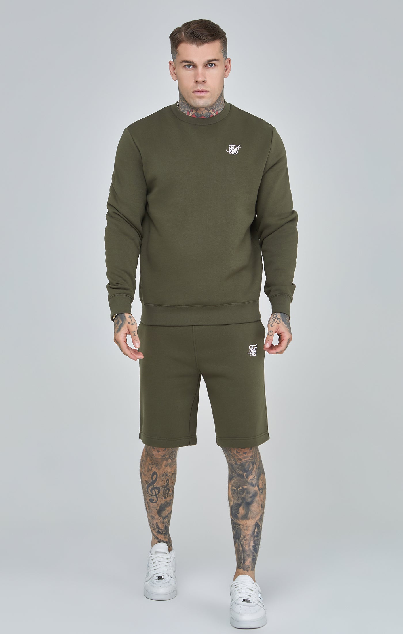 Sweat-shirt Essential kaki Sweatshirts SikSilk   