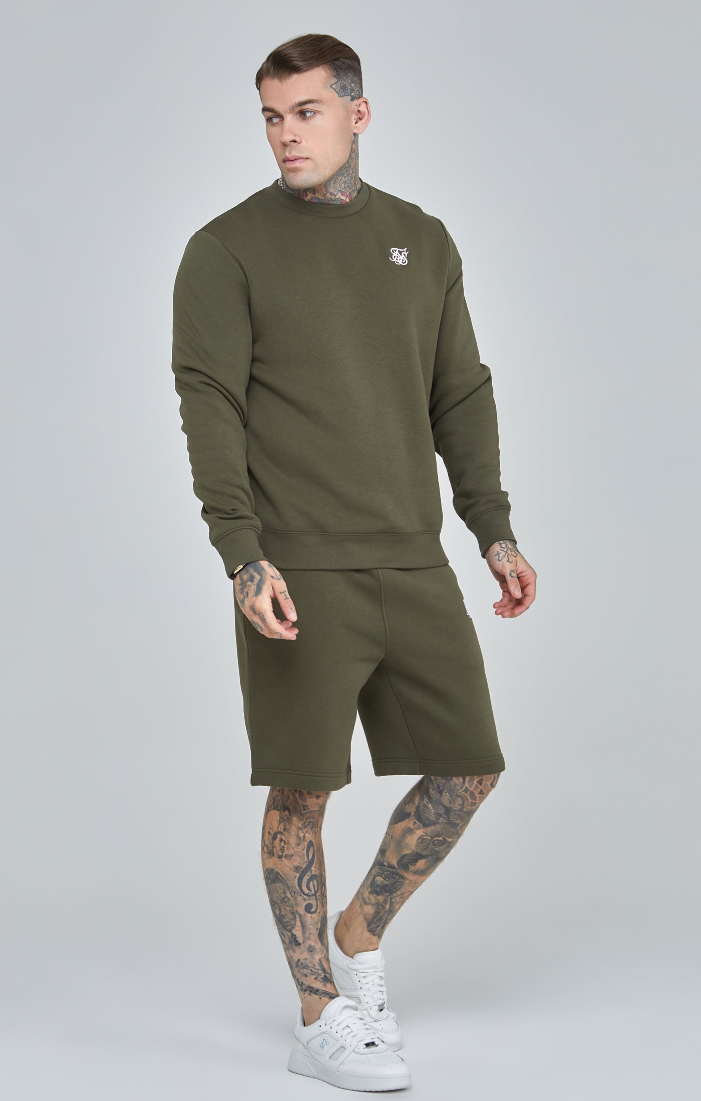 Sweat-shirt Essential kaki Sweatshirts SikSilk   