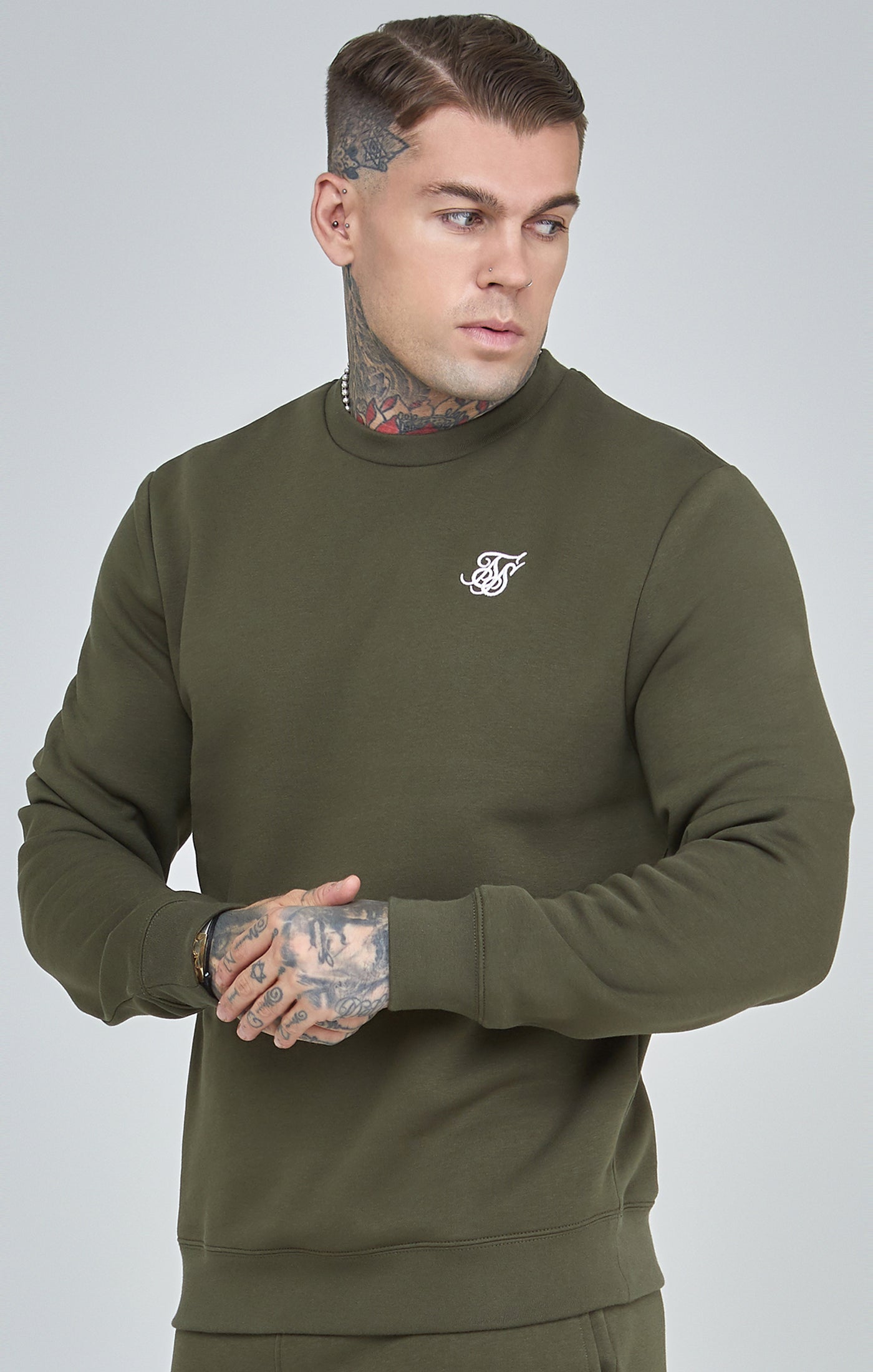 Sweat-shirt Essential kaki Sweatshirts SikSilk   