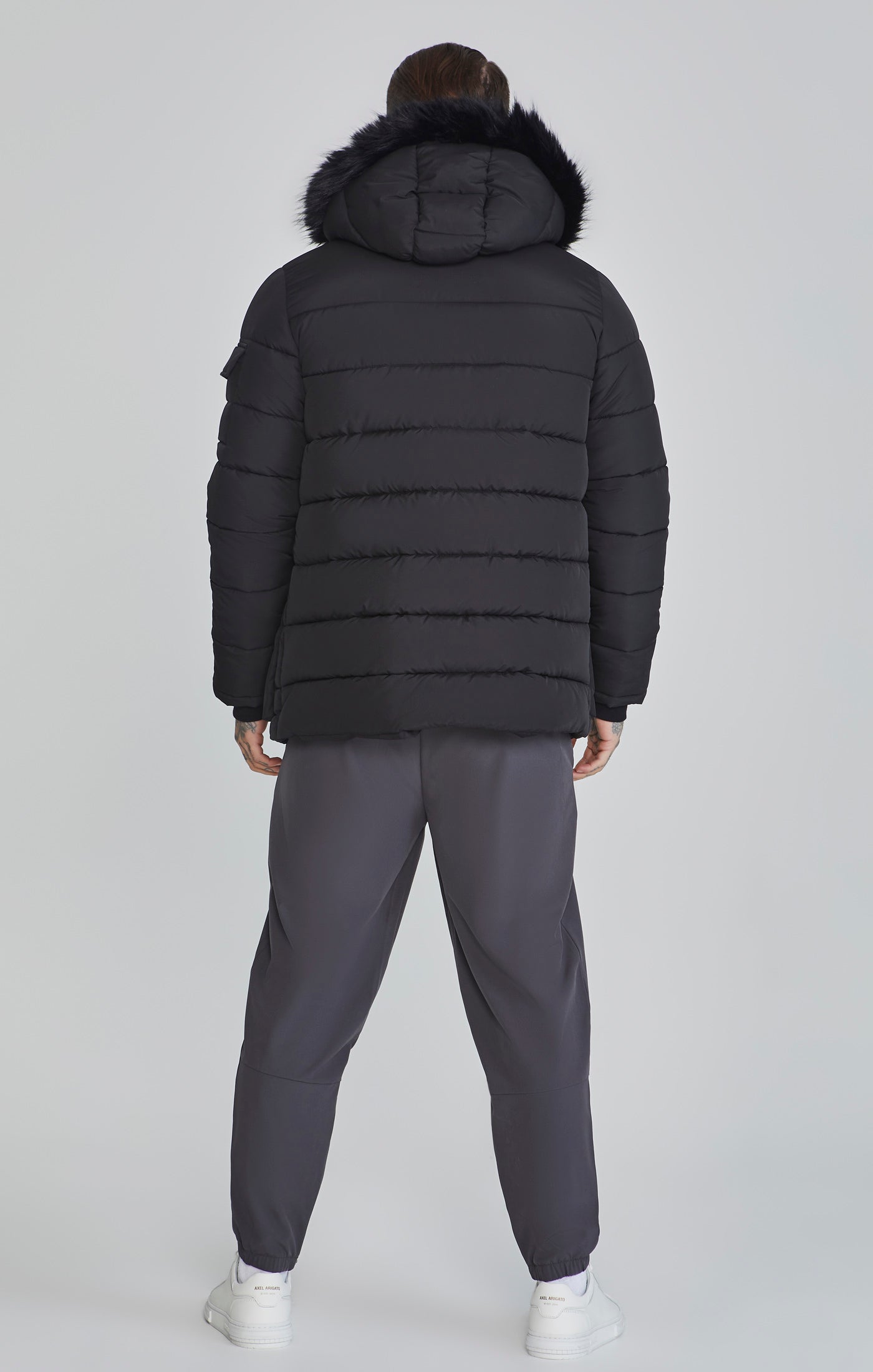 Parka in Black Vestes SikSilk   