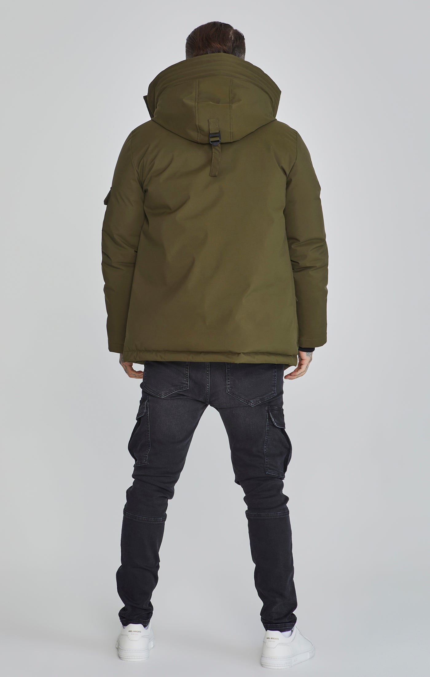 Parka in Green Vestes SikSilk   