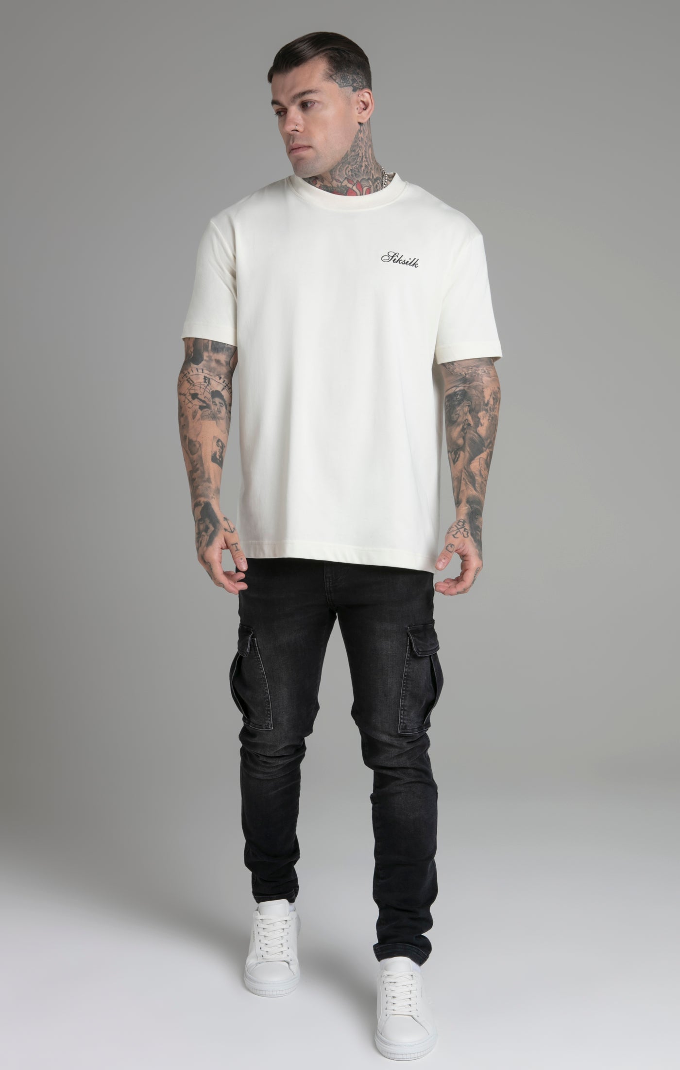 T-shirt graphique écru T-shirts SikSilk   