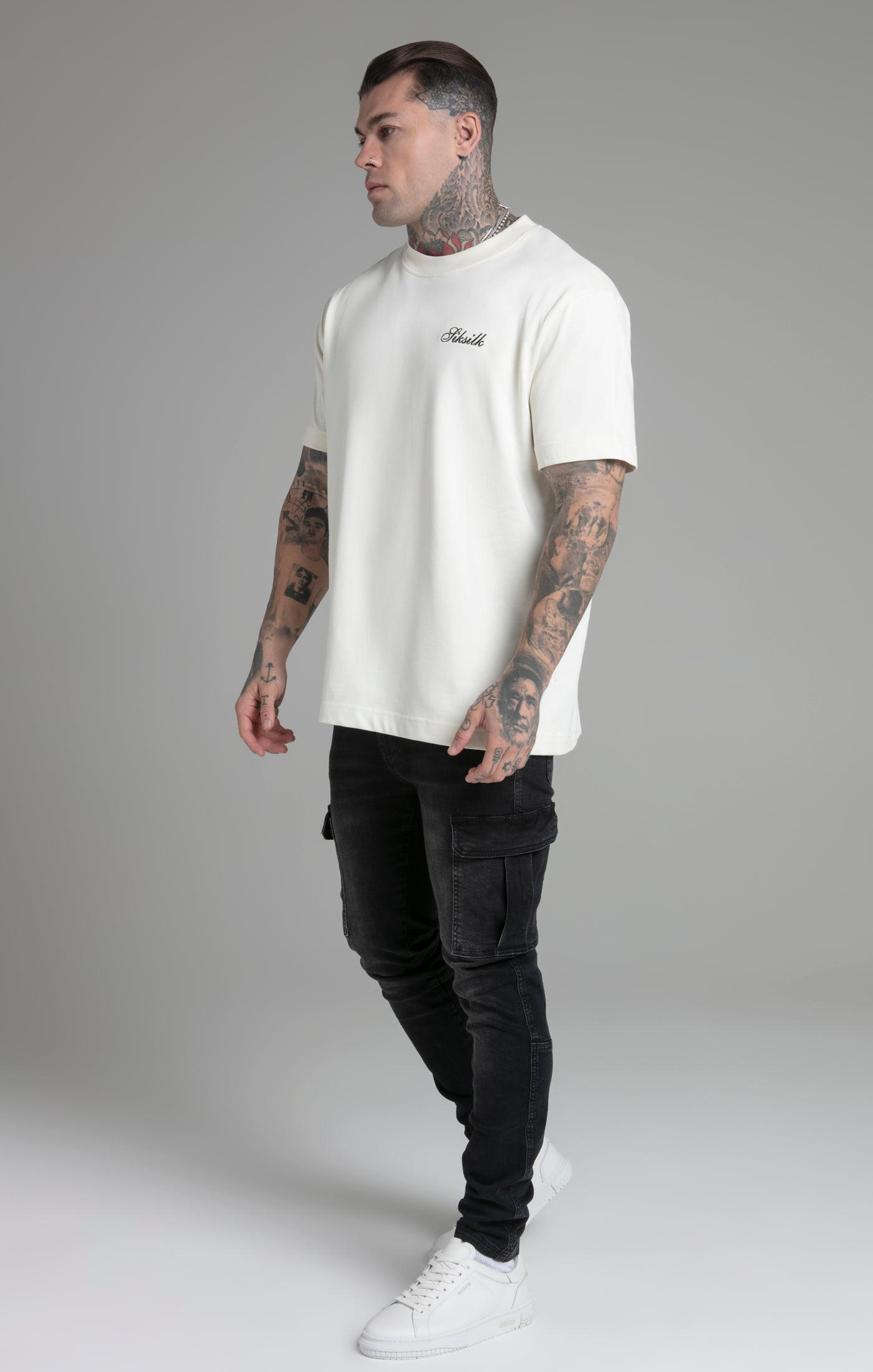 T-shirt graphique écru T-shirts SikSilk   