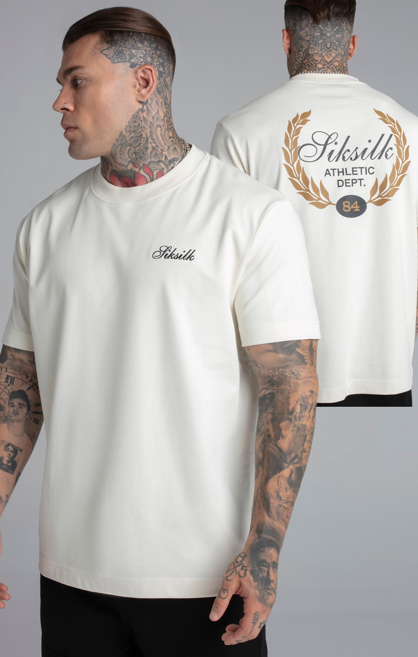 T-shirt graphique écru T-shirts SikSilk   